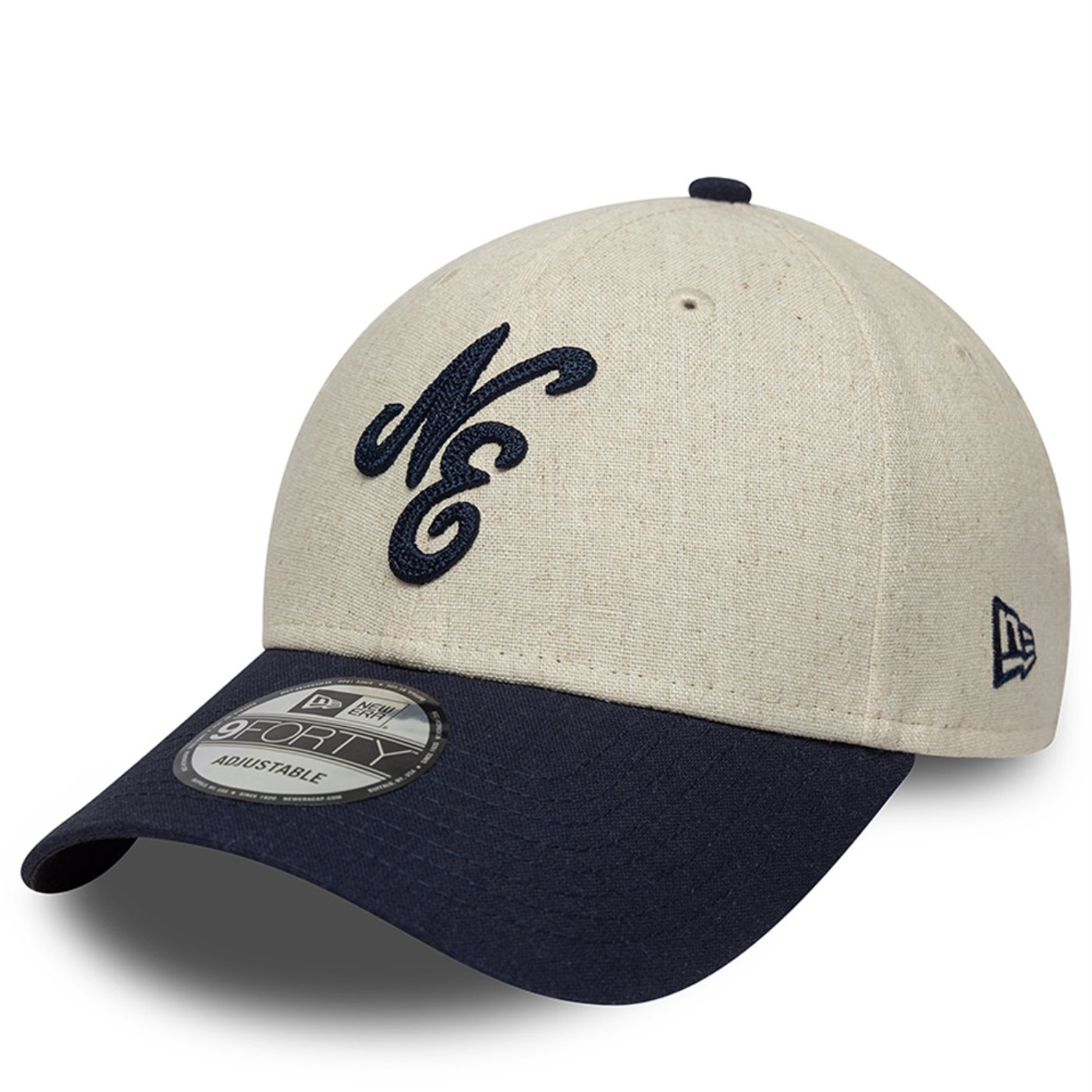 Bone New Era 9FORTY New Era Linho Bege 1