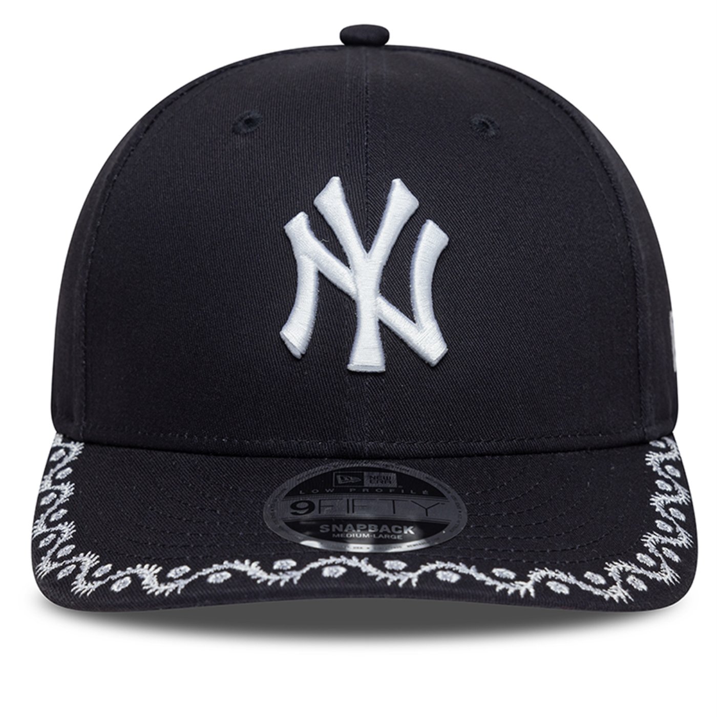 Bone New Era 9FIFTY Low Profile New York Yankees MLB Floral Preto 2