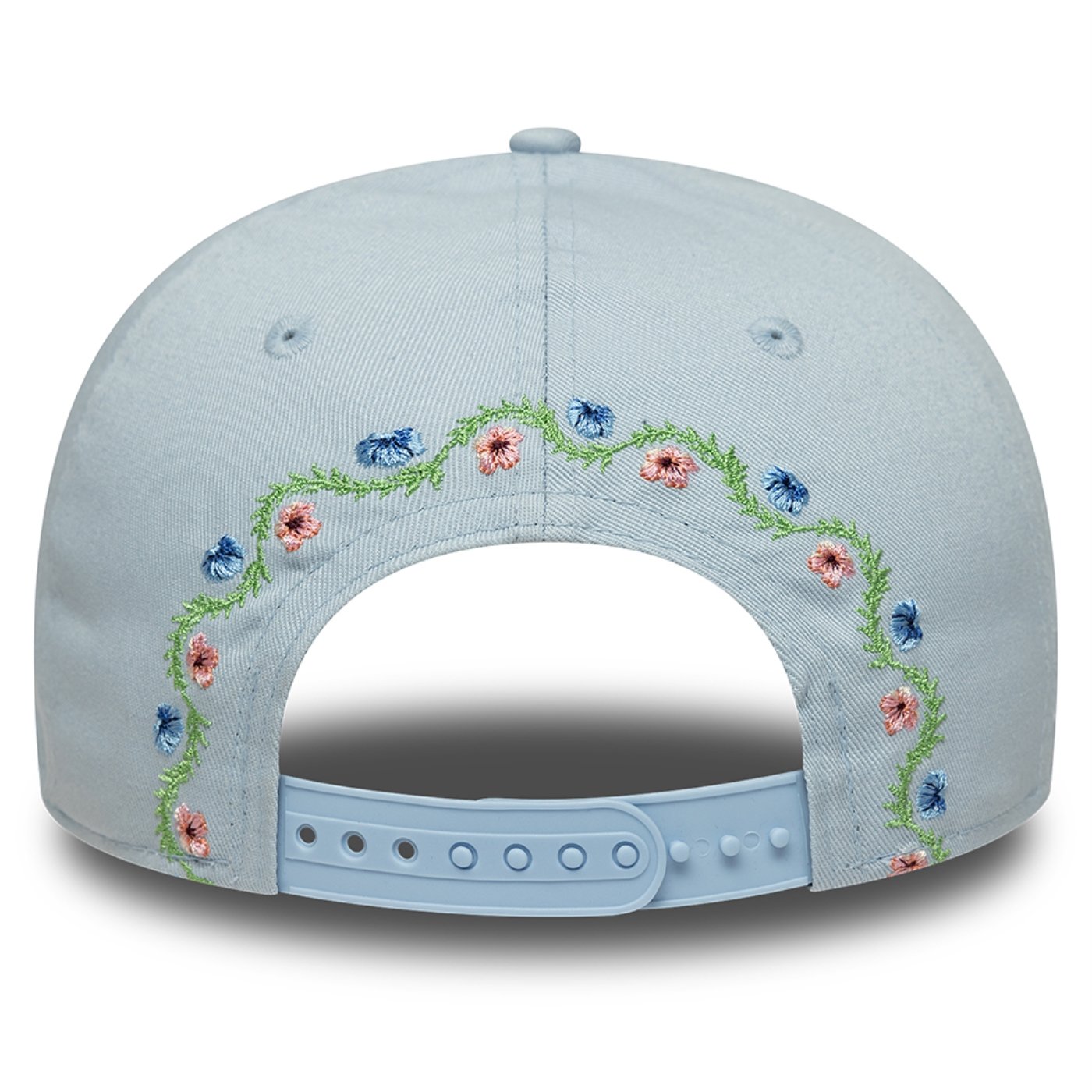 Bone New Era 9FIFTY Low Profile Los Angeles Dodgers MLB Floral Azul 4