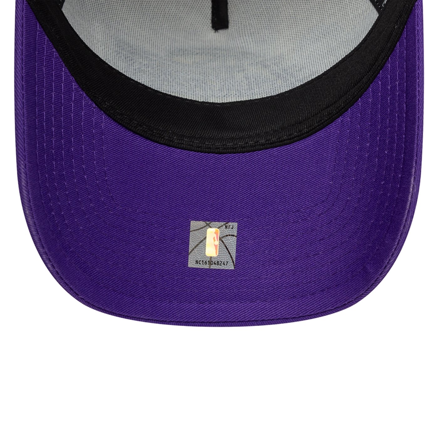 Bone New Era 9FORTY A-Frame Trucker NBA Los Angeles Lakers Side Patch Roxo 6