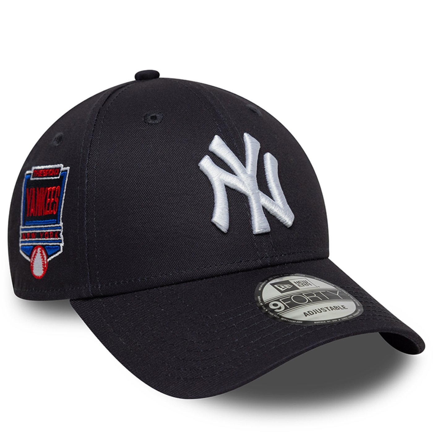 Bone New Era 9FORTY MLB New York Yankees Patch Lateral Marinho 3