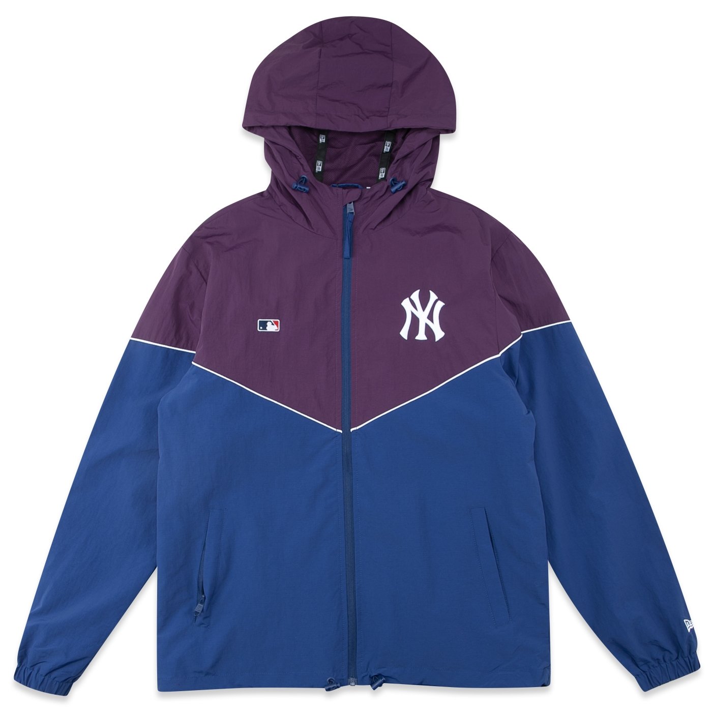 Jaqueta New Era Corta Vento MLB New York Yankees Institutional Style Marinho/Vinho 1