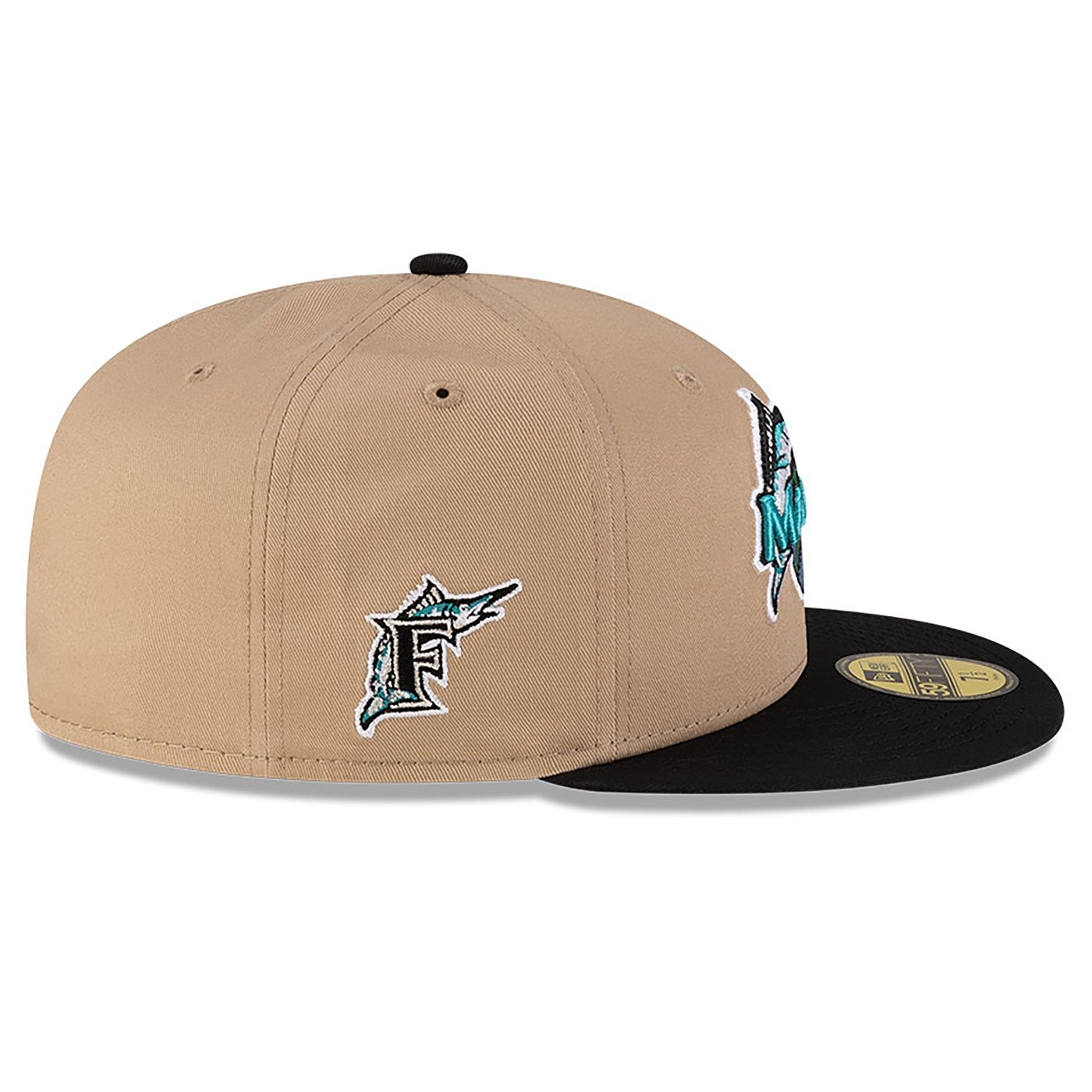 Bone New Era 59FIFTY Fitted Just Don Earth Day Miami Marlins Bege 7