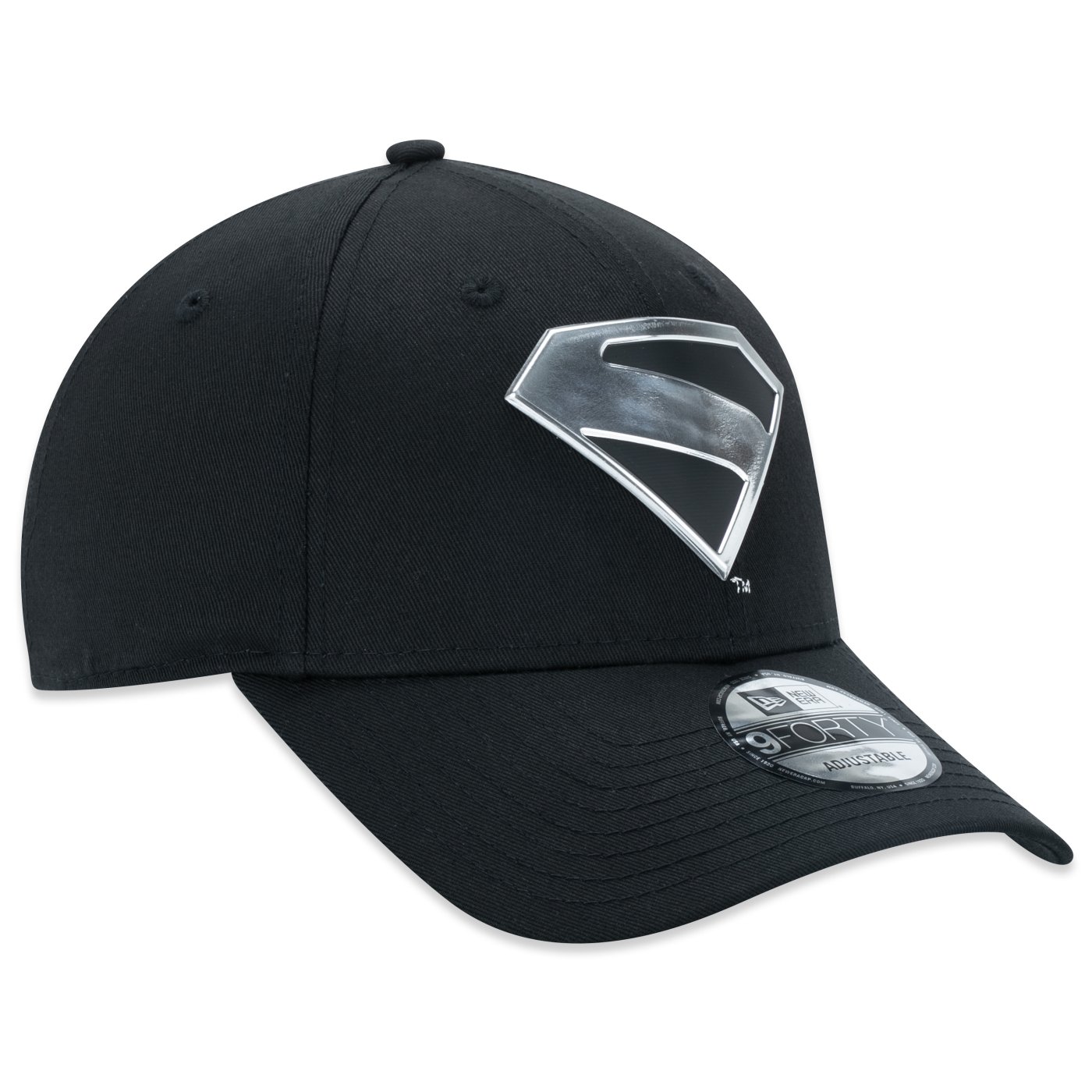 Bone New Era 9FORTY Superman Logo Preto 3