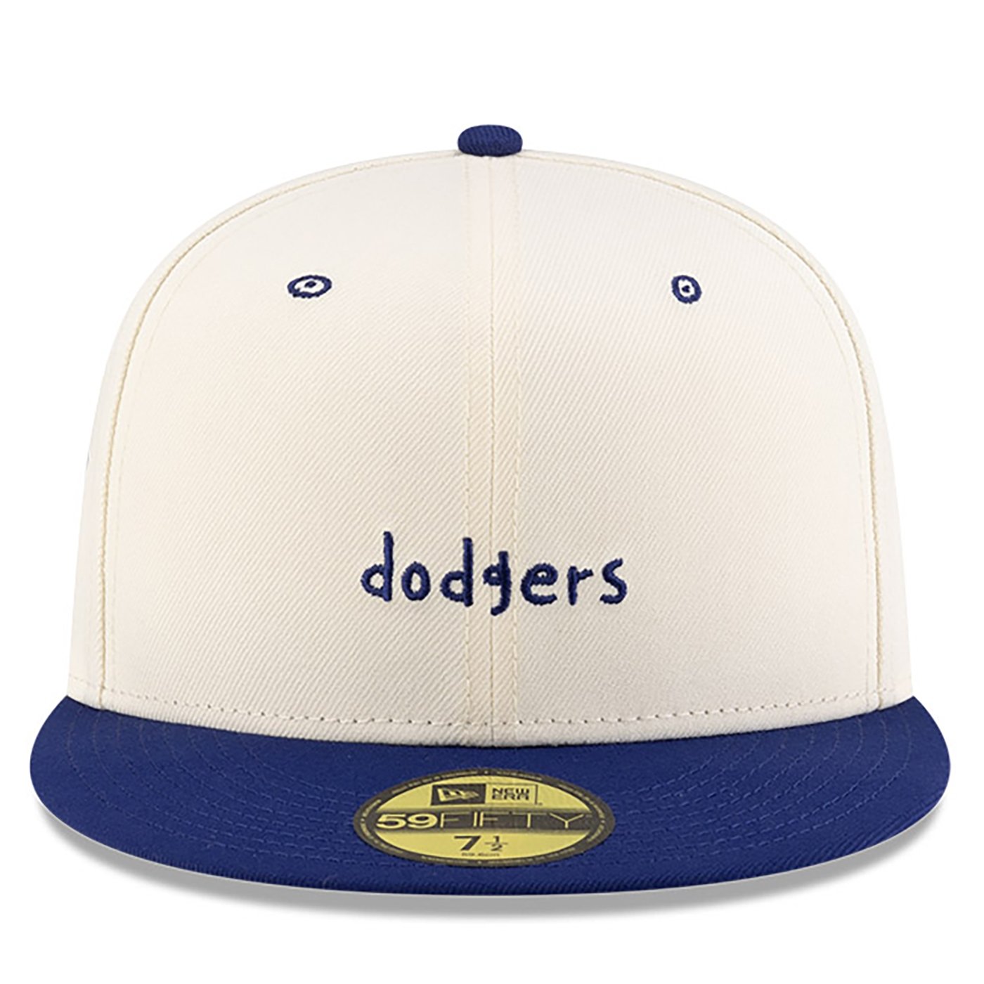 Bone New Era 59FIFTY Fitted Micah Johnson x Los Angeles Dodgers Script MLB Off White/Azul 2