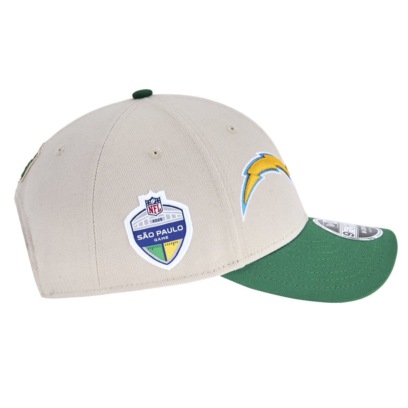 Bone New Era 9FORTY M-Crown Chargers x Chief NFL Game 2025 Bege/Verde