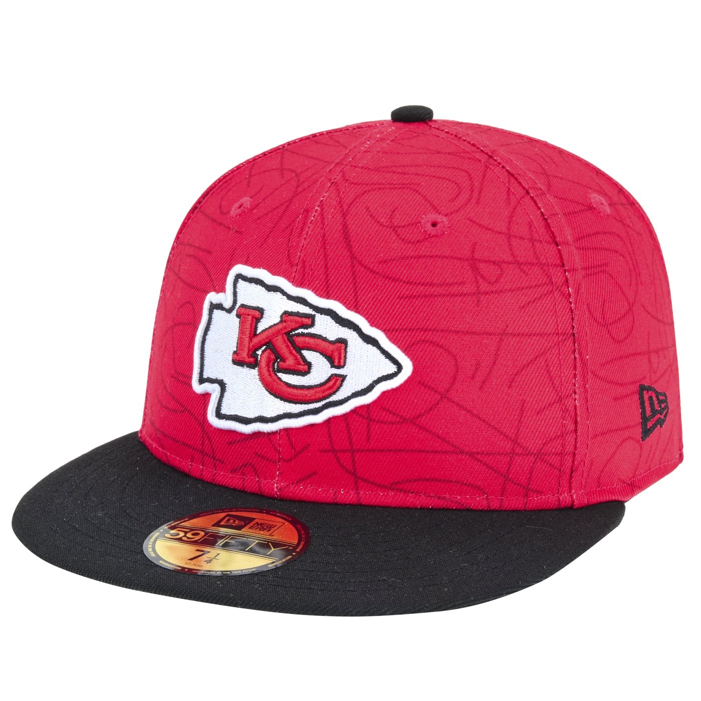 Bone New Era 59FIFTY Fitted Kansas City Chiefs NFL Game 2025 Vermelho