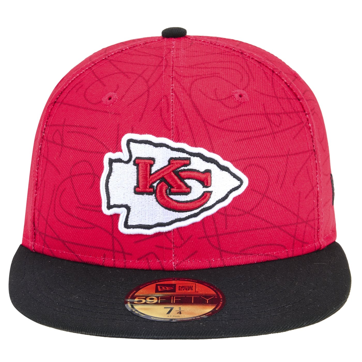 Bone New Era 59FIFTY Fitted Kansas City Chiefs NFL Game 2025 Vermelho