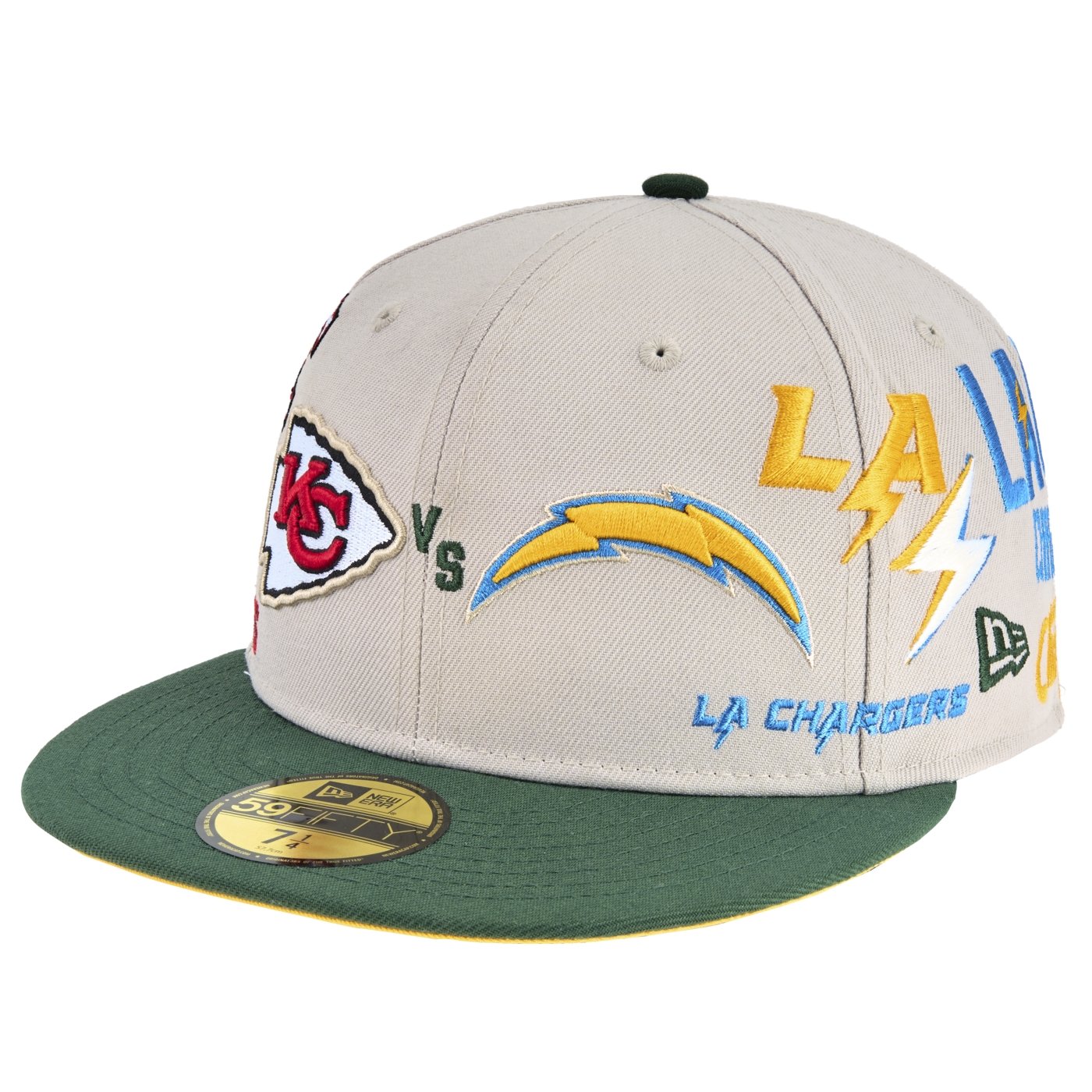 Bone New Era 59FIFTY Fitted Chargers X Chiefs NFL Game 2025
