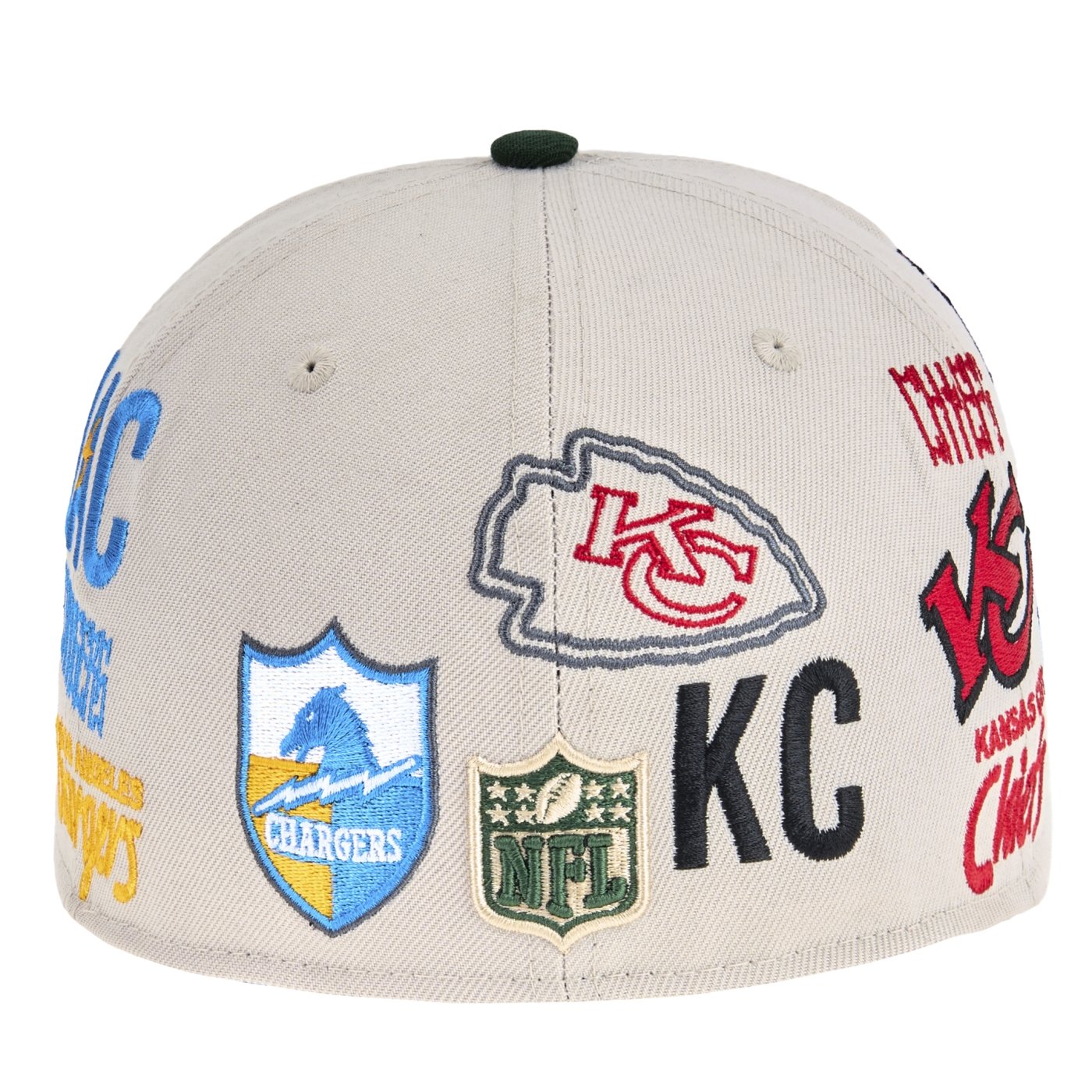 Bone New Era 59FIFTY Fitted Chargers X Chiefs NFL Game 2025 Cinza 5
