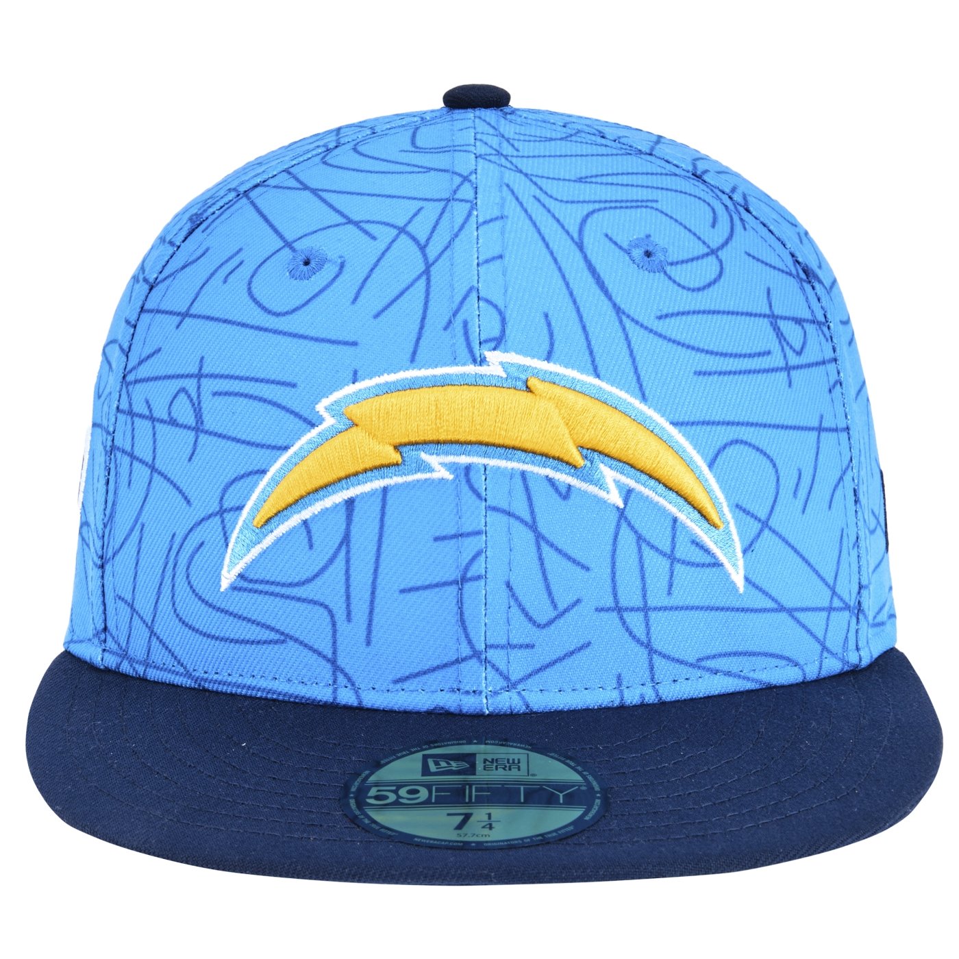 Bone New Era 59FIFTY Fitted Los Angeles Chargers NFL Game 2025 Azul 2