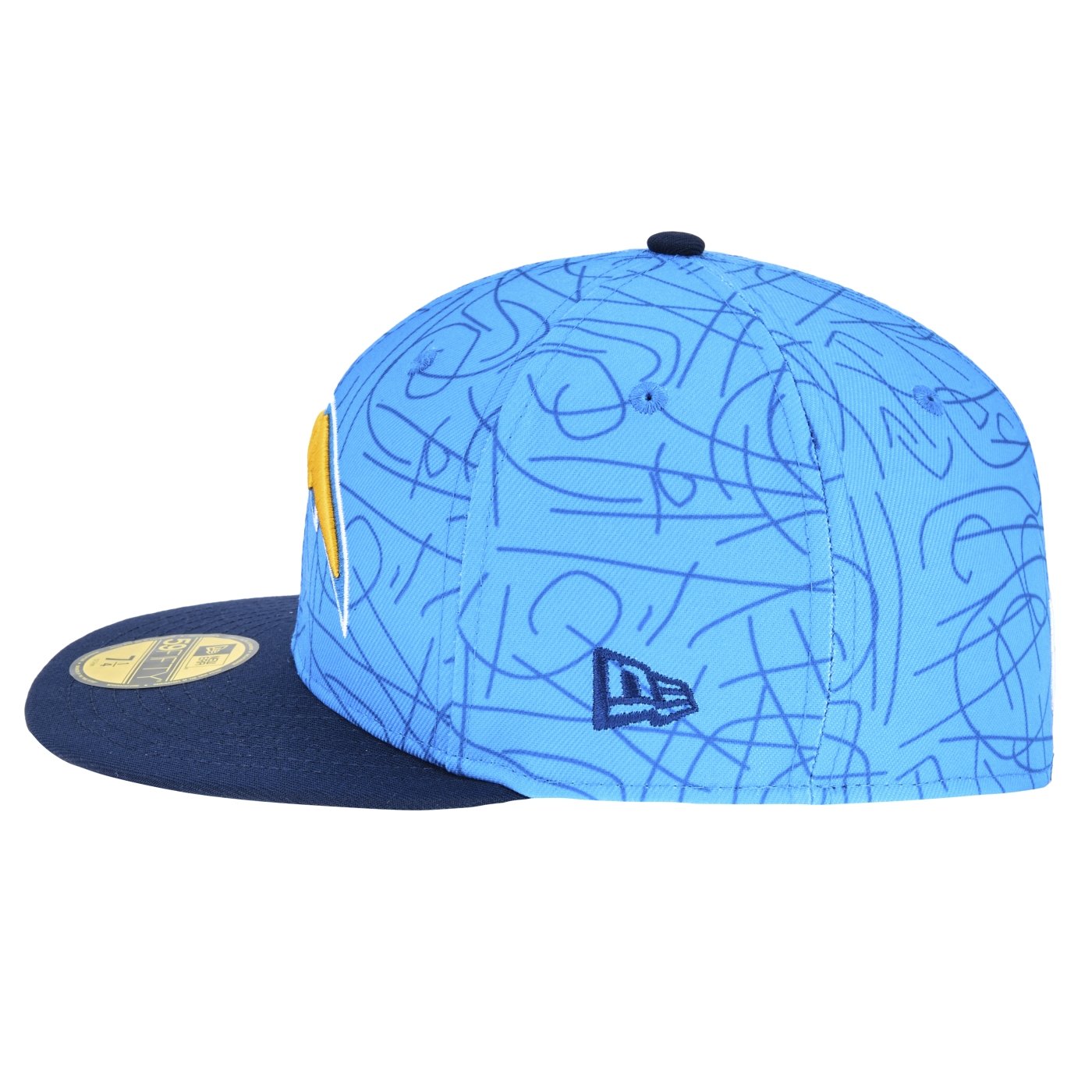 Bone New Era 59FIFTY Fitted Los Angeles Chargers NFL Game 2025 Azul 7