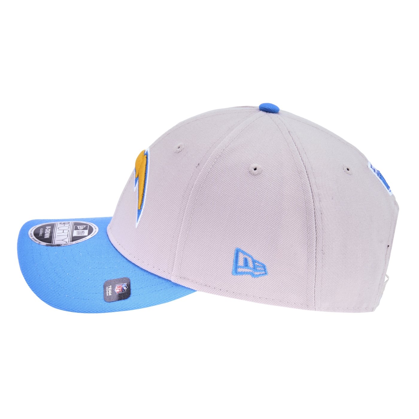 Bone New Era 9FORTY M-Crown Los Angeles Chargers NFL Game 2025 Cinza 7