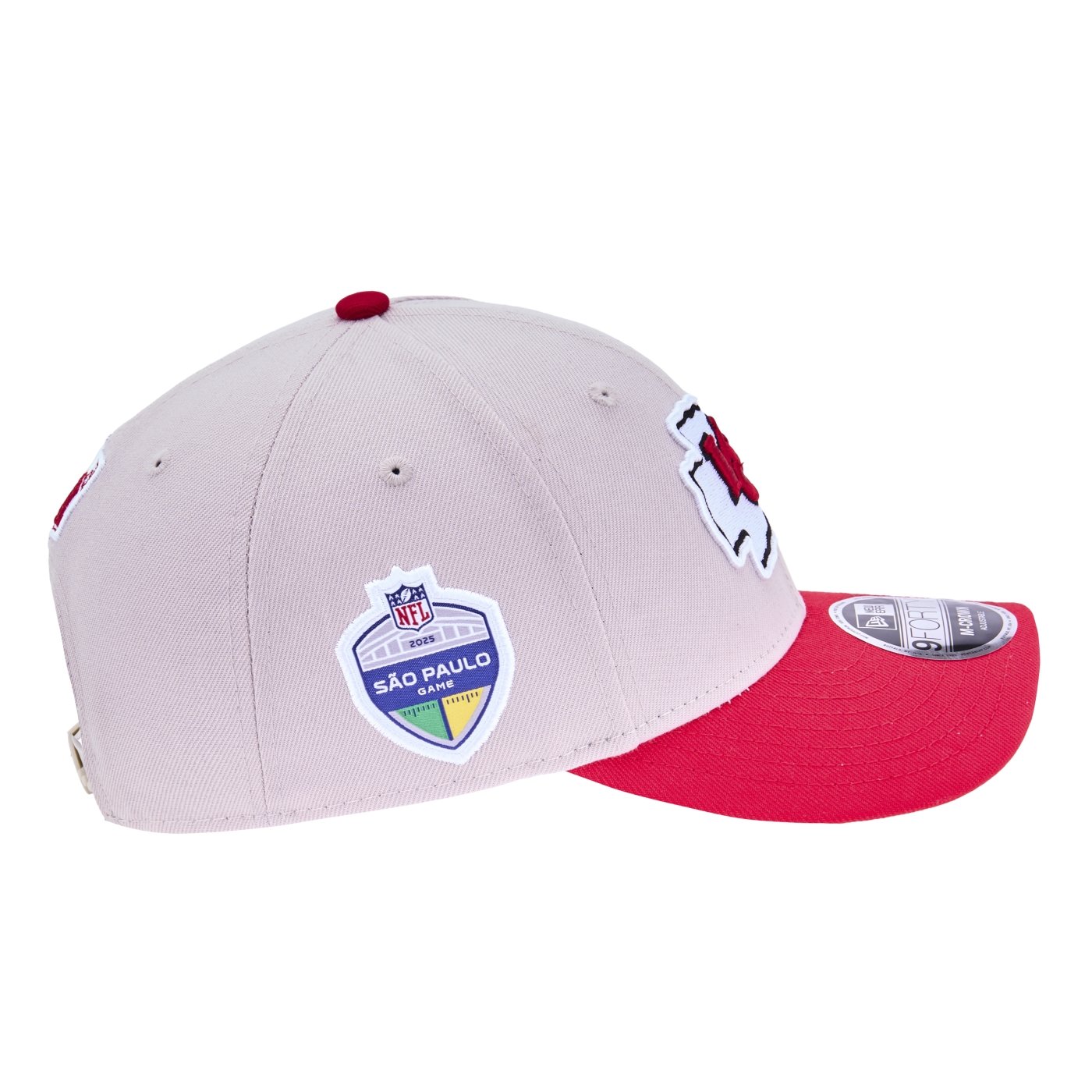 Bone New Era 9FORTY M-Crown Kansas City Chiefs NFL Game 2025 Cinza 4