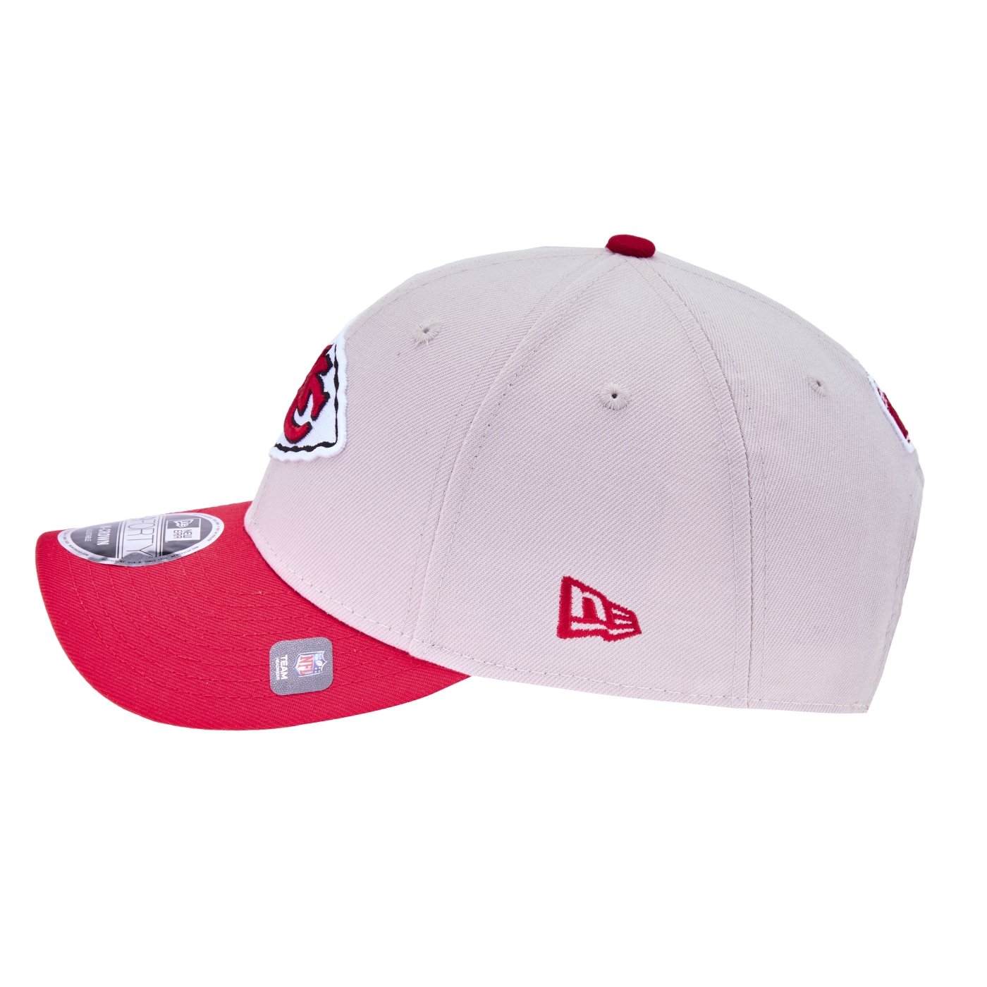 Bone New Era 9FORTY M-Crown Kansas City Chiefs NFL Game 2025 Cinza 7