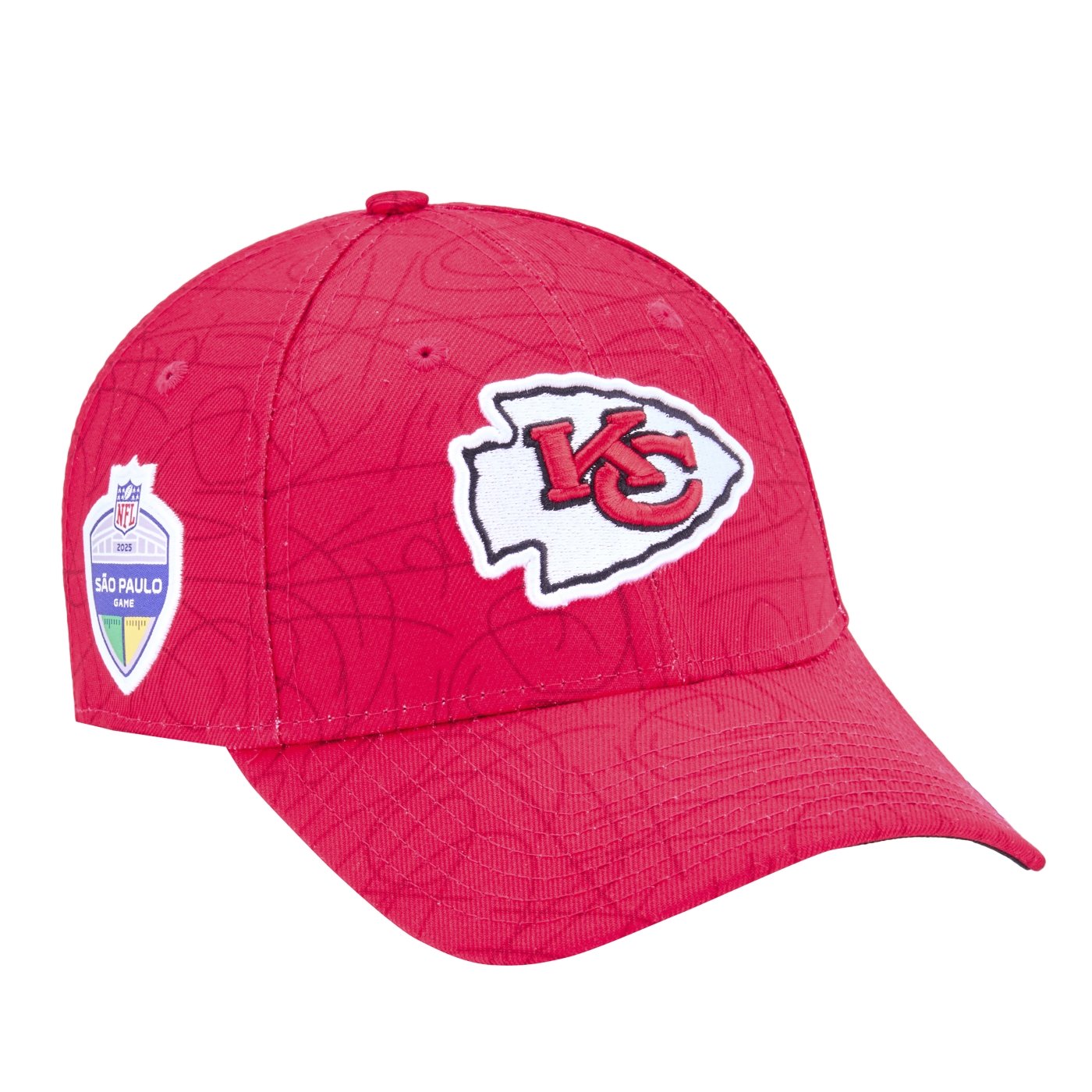 Bone New Era 9FORTY Kansas City Chiefs NFL Game 2025 Vermelho 3