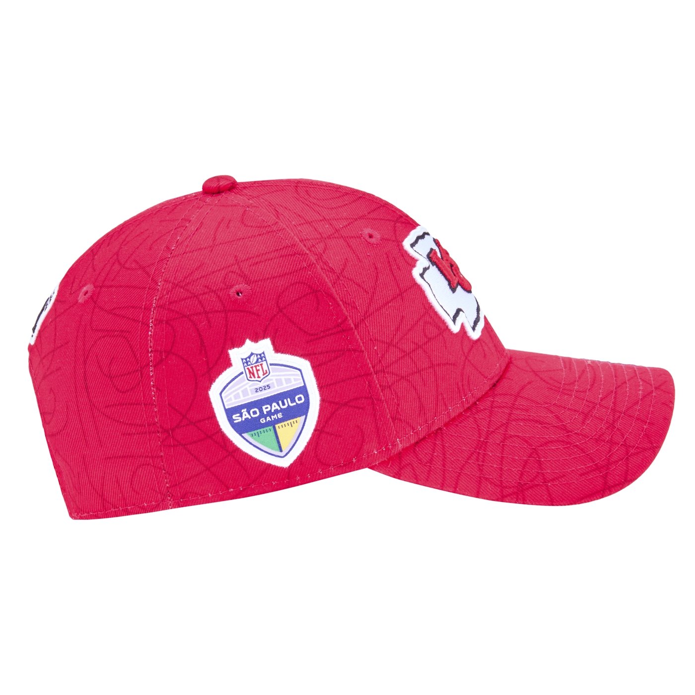 Bone New Era 9FORTY Kansas City Chiefs NFL Game 2025 Vermelho 4