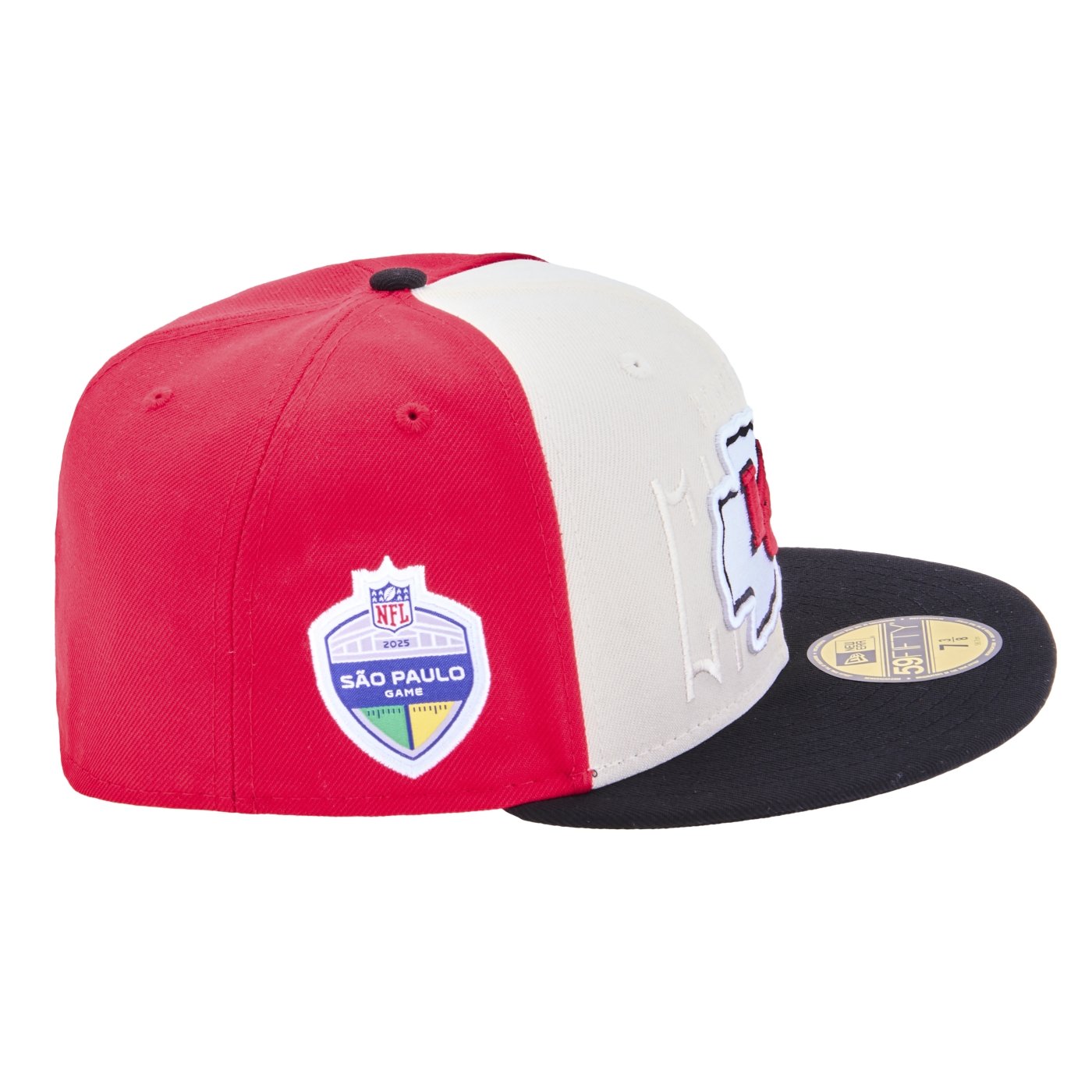 Bone New Era 59FIFTY Fitted Kansas City Chiefs NFL Game 2025 Off White/Vermelho 4