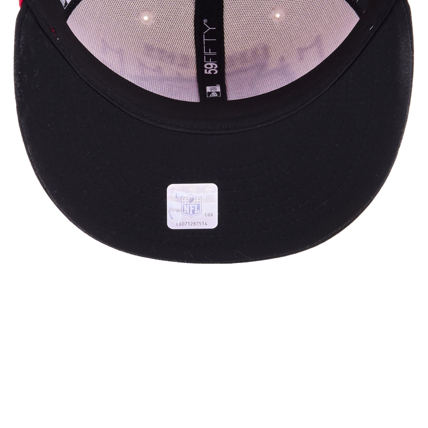 Bone New Era 59FIFTY Fitted Kansas City Chiefs NFL Game 2025 Off White/Vermelho 7