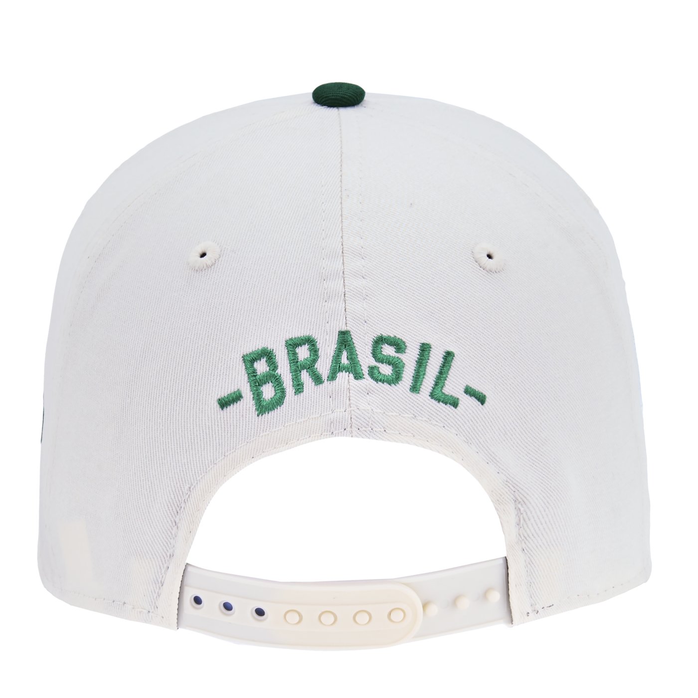 Bone New Era 9FORTY M-Crown A-Frame NFL Game Brasil 2025 Off White/Verde 5