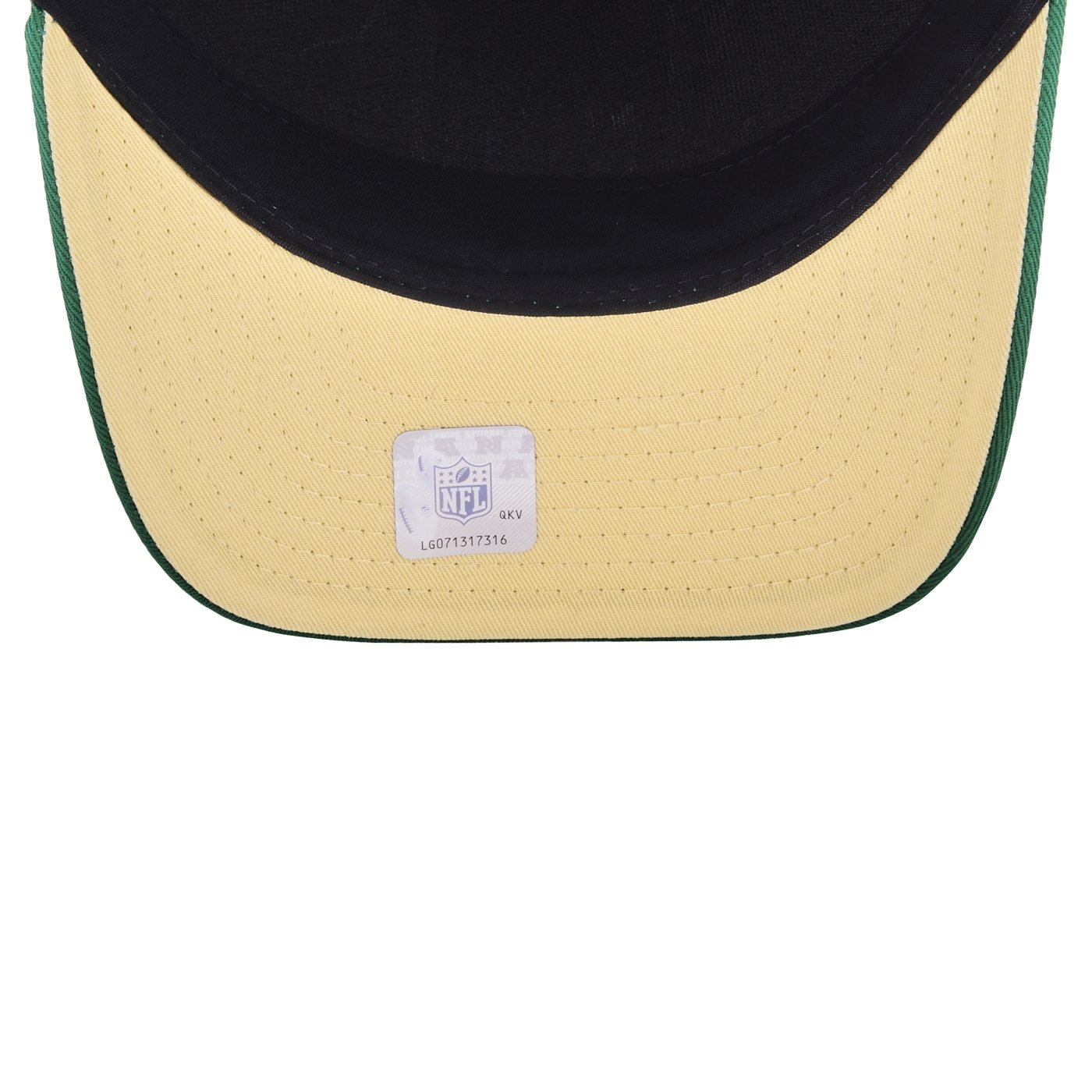 Bone New Era 9FORTY M-Crown A-Frame NFL Game Brasil 2025 Off White/Verde 6