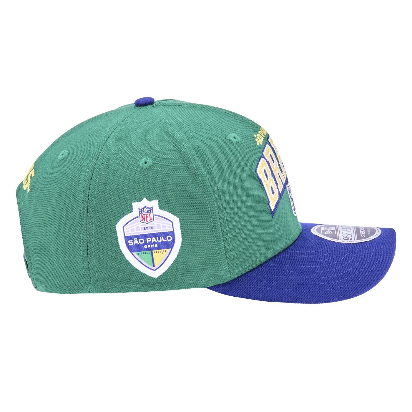 Bone New Era 9SEVENTY Stretch Snap NFL Game Brasil 2025 Verde 4