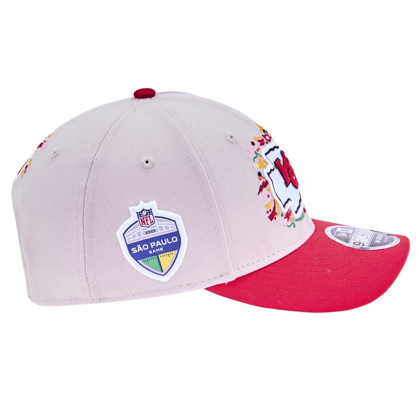 Bone New Era 9FORTY Kansas City Chiefs NFL Game 2025 Cinza