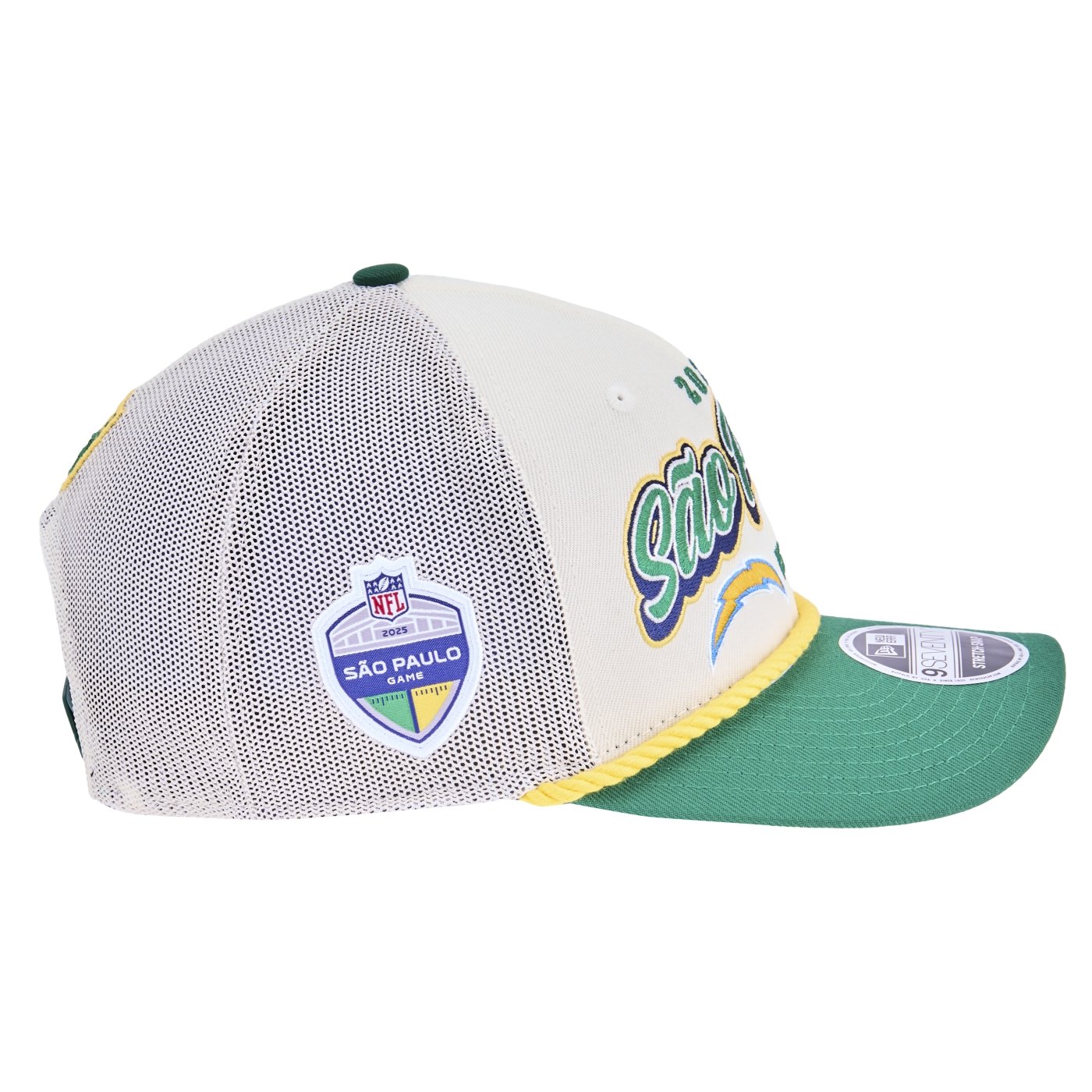 Bone New Era 9SEVENTY Stretch Snap NFL Game Sao Paulo Brasil 2025 Off White 4