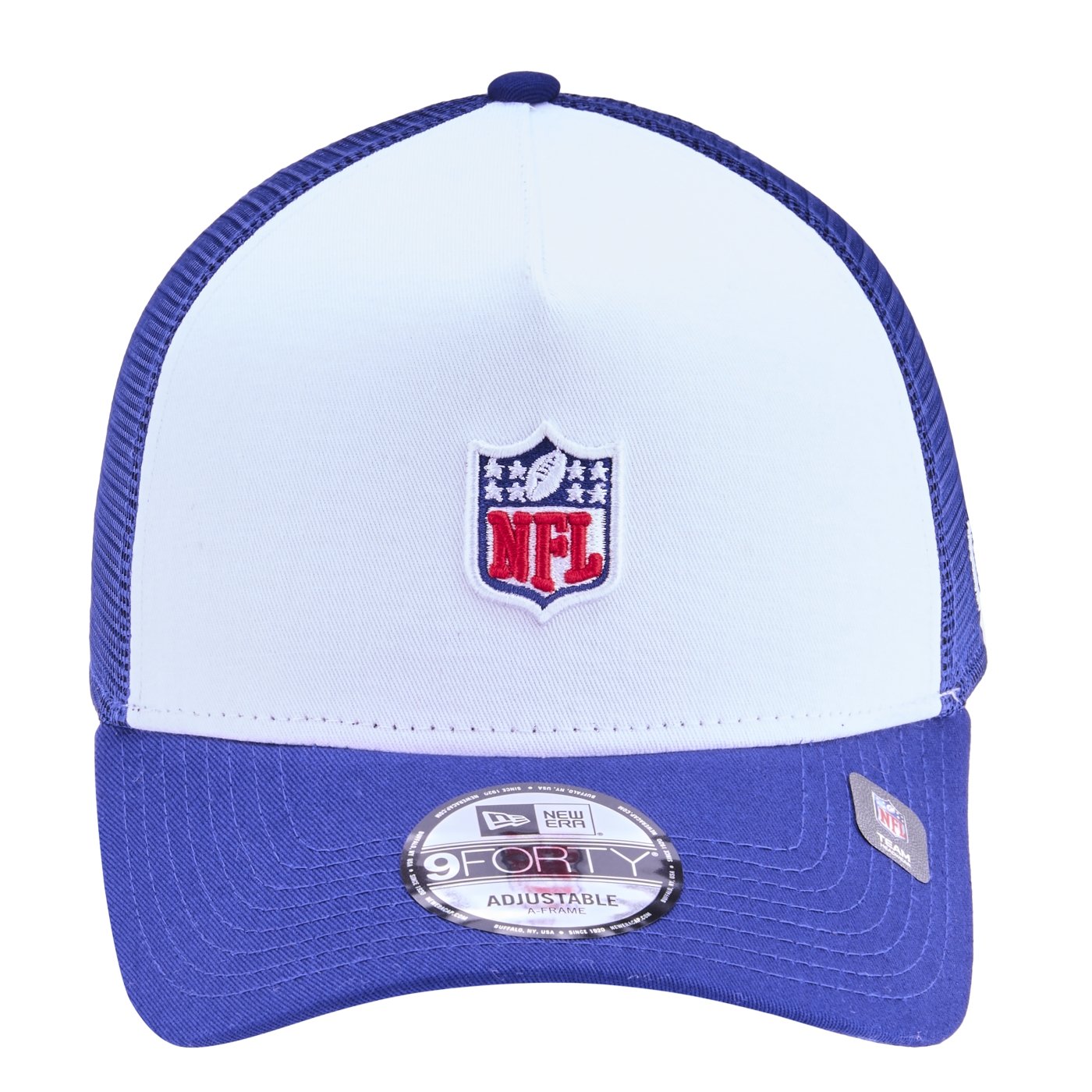 Bone New Era 9FORTY A-Frame Trucker NFL Game Sao Paulo 2025 Azul 2