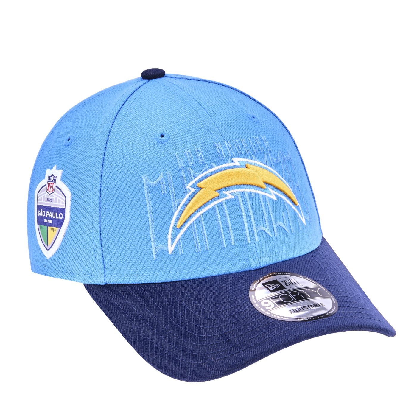 Bone New Era 9FORTY Los Angeles Chargers NFL Game 2025 Azul 3
