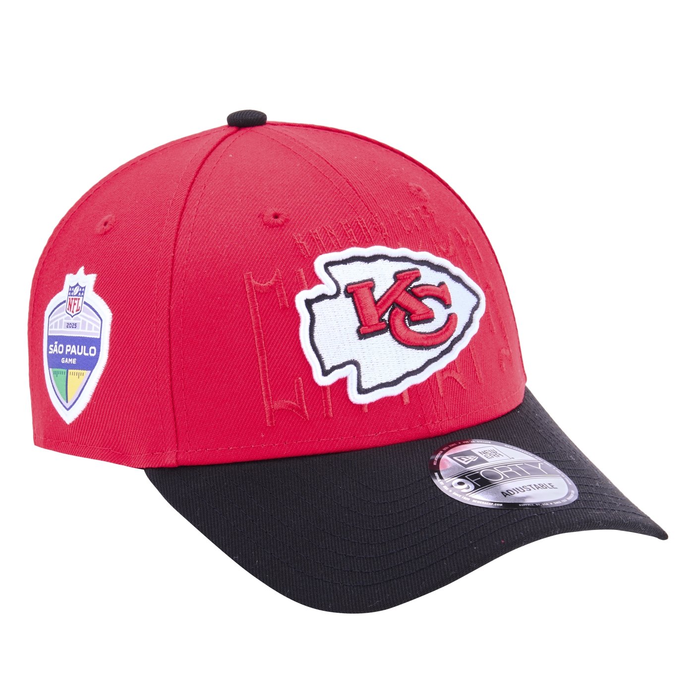 Bone New Era 9FORTY Kansas City Chiefs NFL Game 2025 Vermelho 3