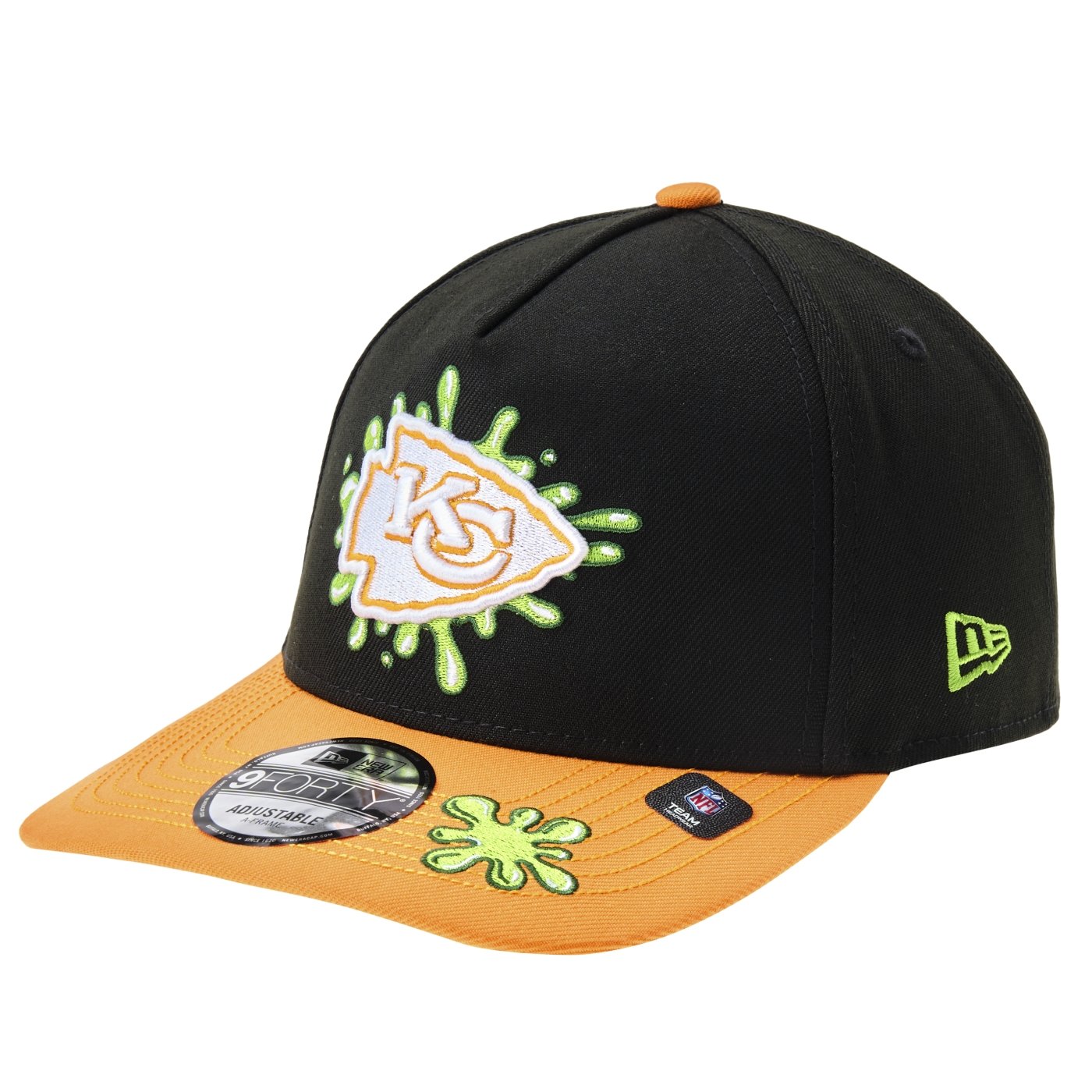 Bone New Era 9FORTY NFL X Nickelodeon Slime Kansas City Chiefs