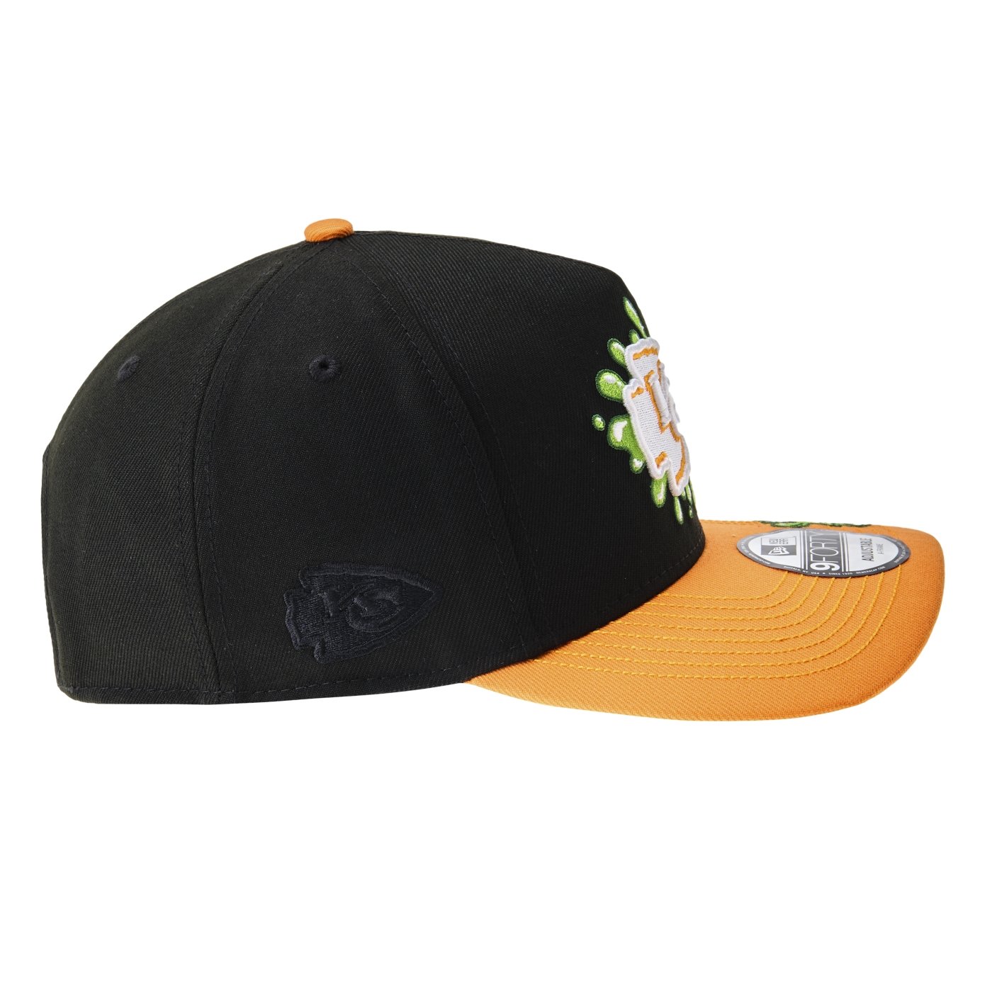 Bone New Era 9FORTY NFL X Nickelodeon Slime Kansas City Chiefs Preto 4