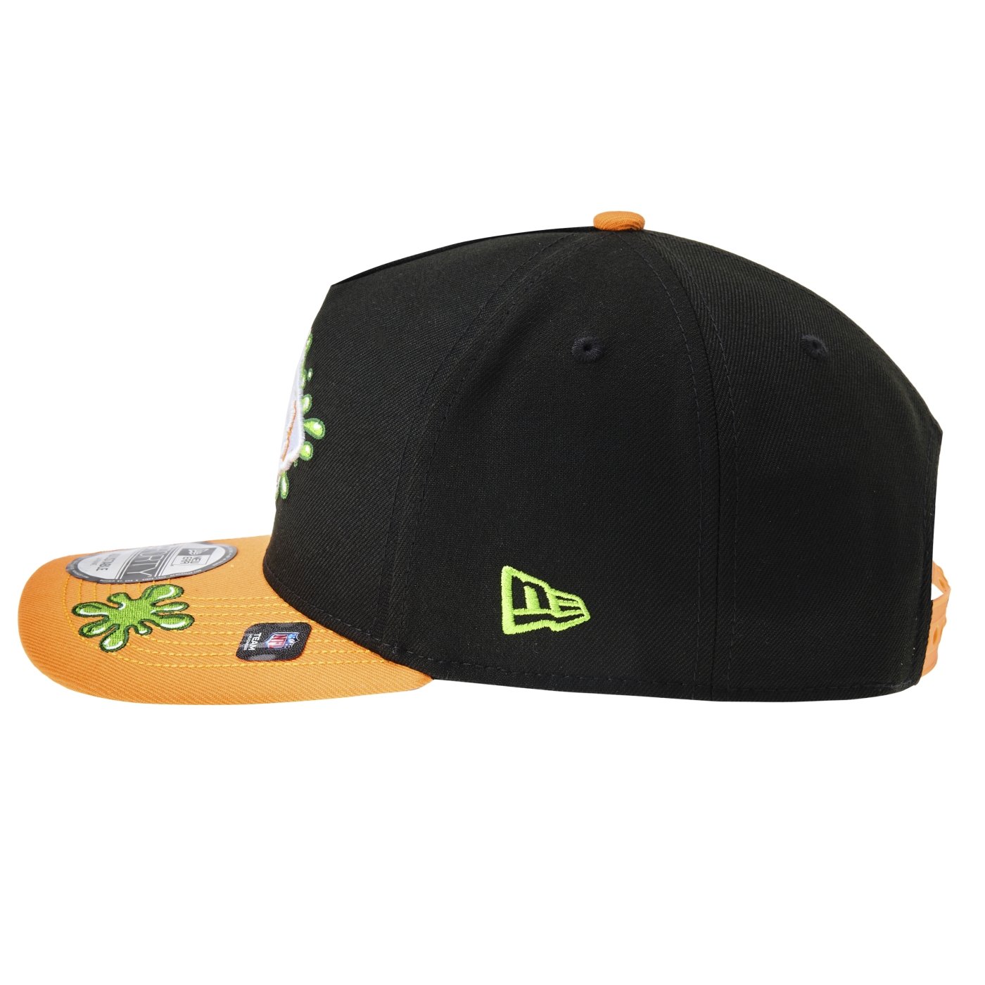 Bone New Era 9FORTY NFL X Nickelodeon Slime Kansas City Chiefs Preto 7