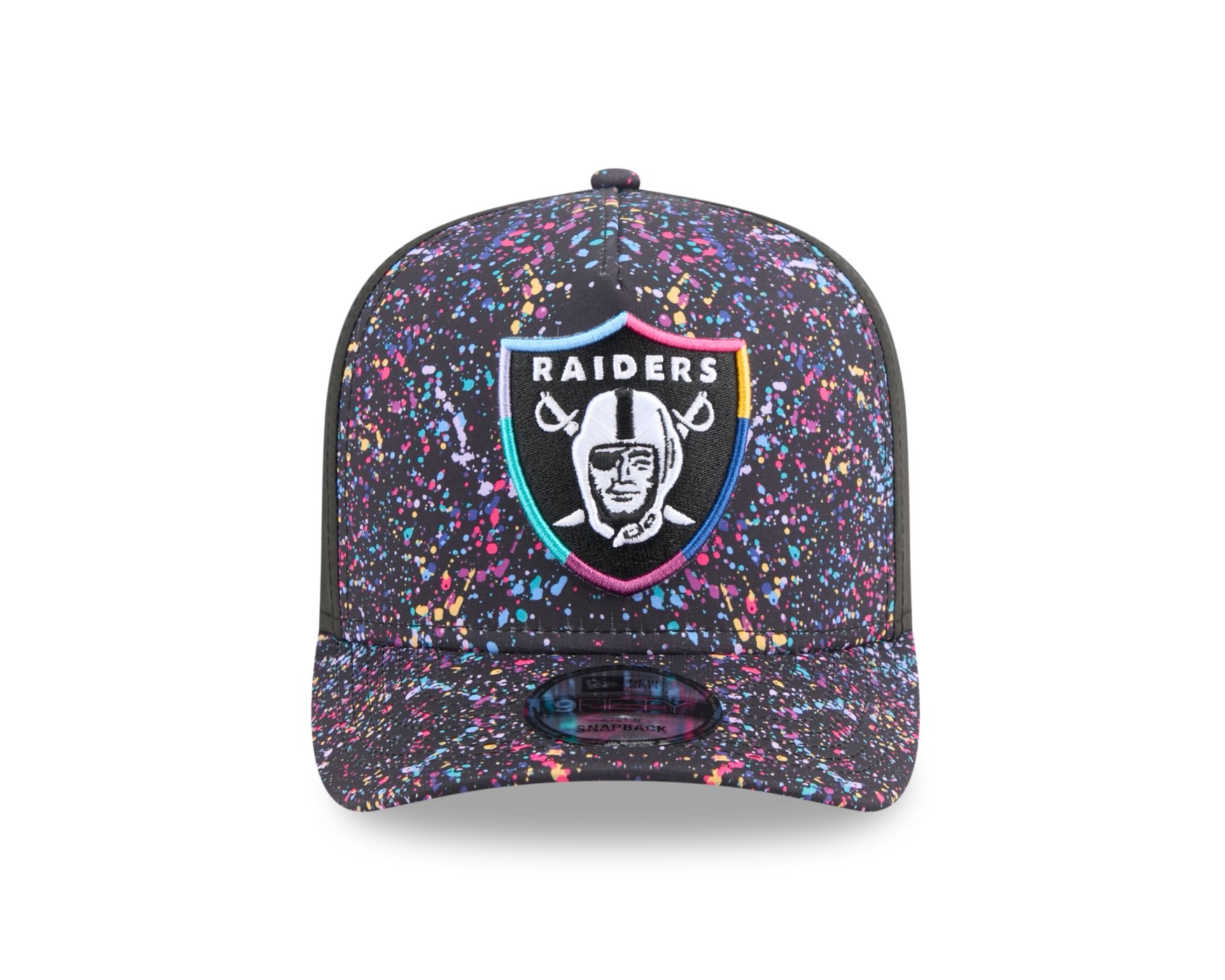 Bone New Era 9FIFTY A-Frame Las Vegas Raiders NFL Preto Cinza 2