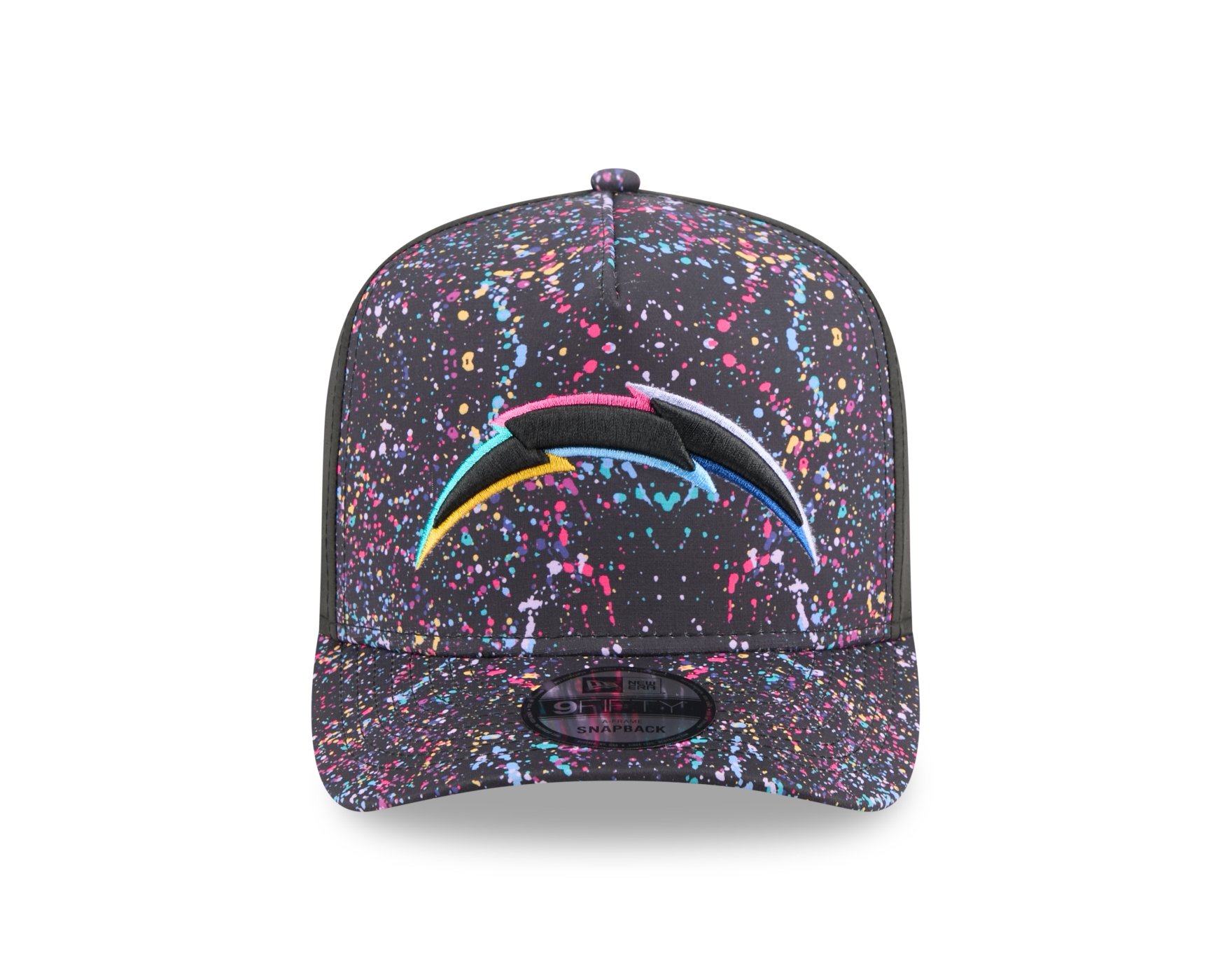 Bone New Era 9FIFTY A-Frame Los Angeles Chargers NFL Preto Preto 2