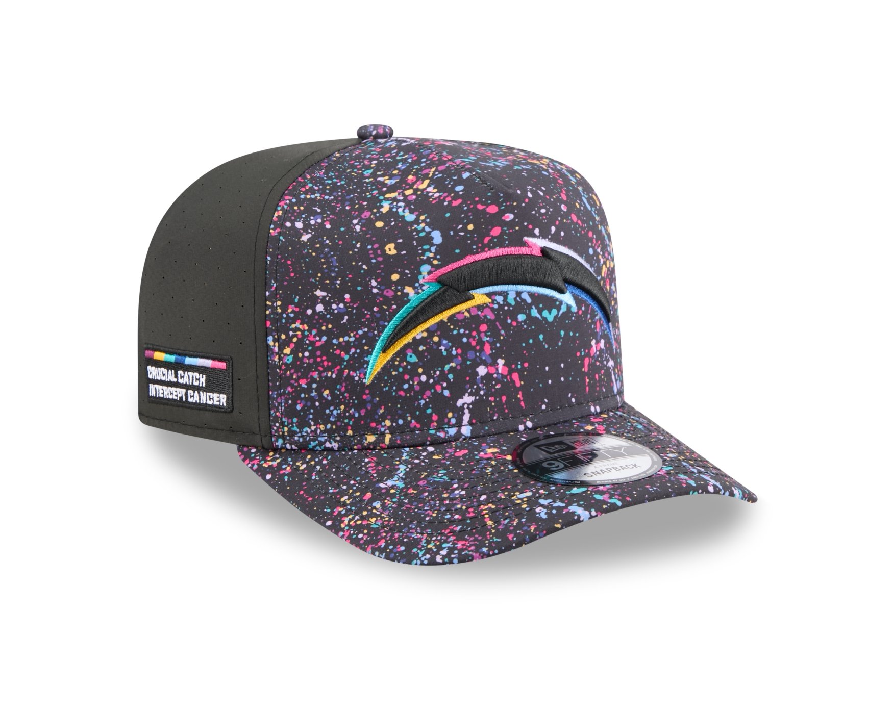 Bone New Era 9FIFTY A-Frame Los Angeles Chargers NFL Preto Preto 3