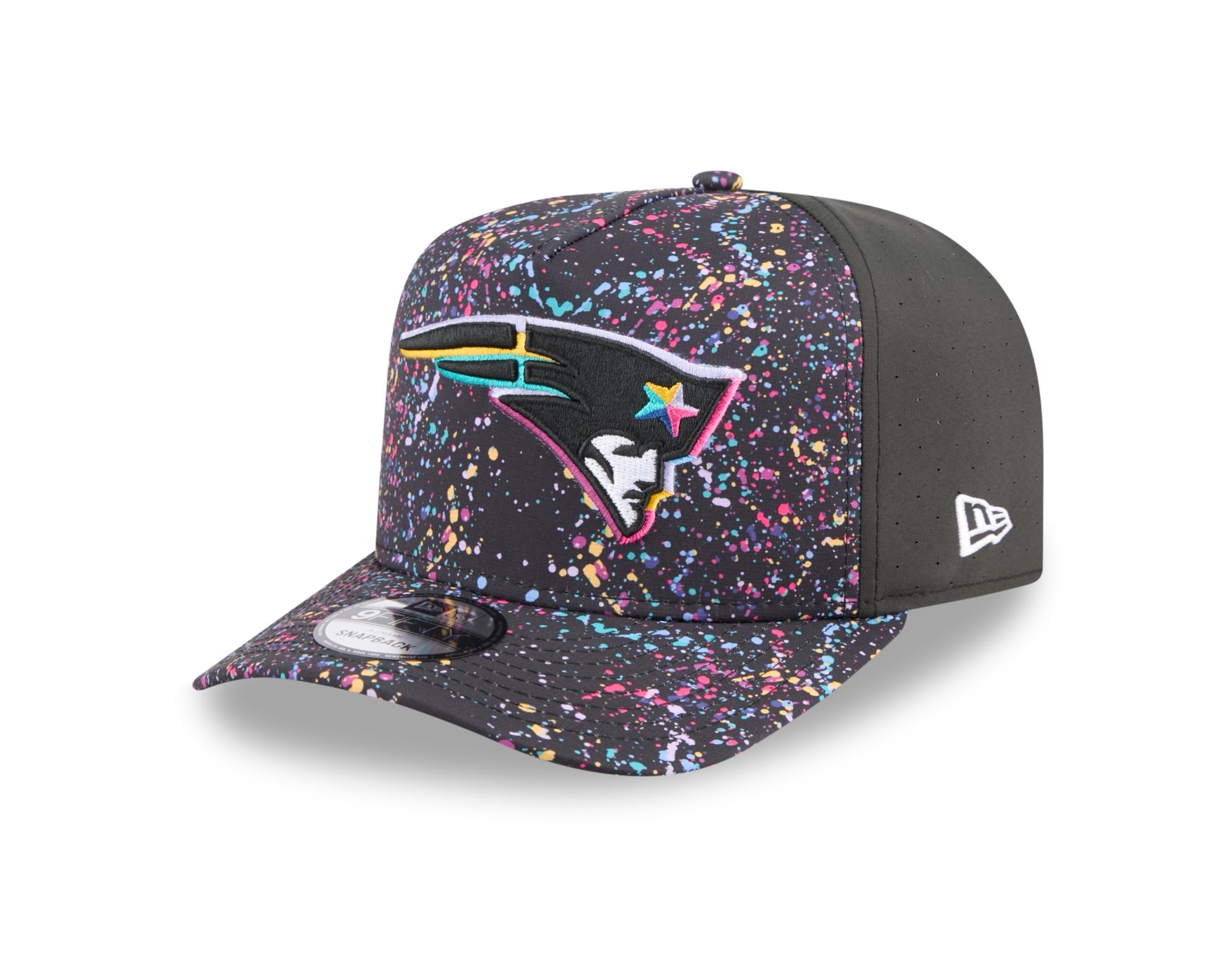 Bone New Era 9FIFTY A-Frame New England Patriots NFL Preto Preto 1