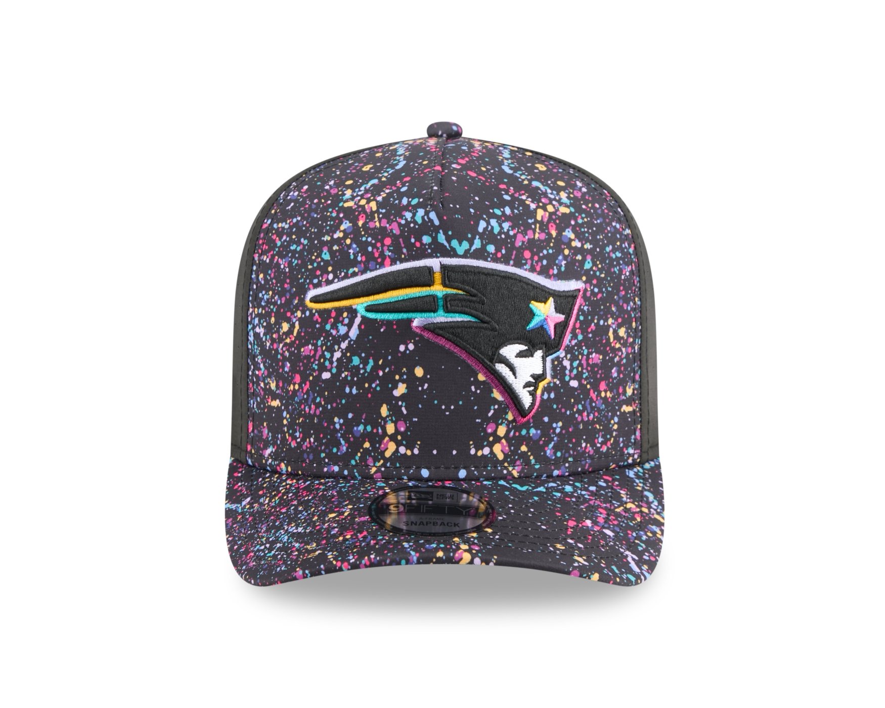 Bone New Era 9FIFTY A-Frame New England Patriots NFL Preto Preto 2