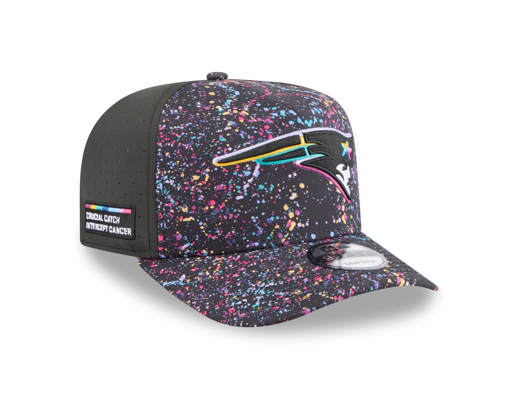 Bone New Era 9FIFTY A-Frame New England Patriots NFL Preto Preto 3