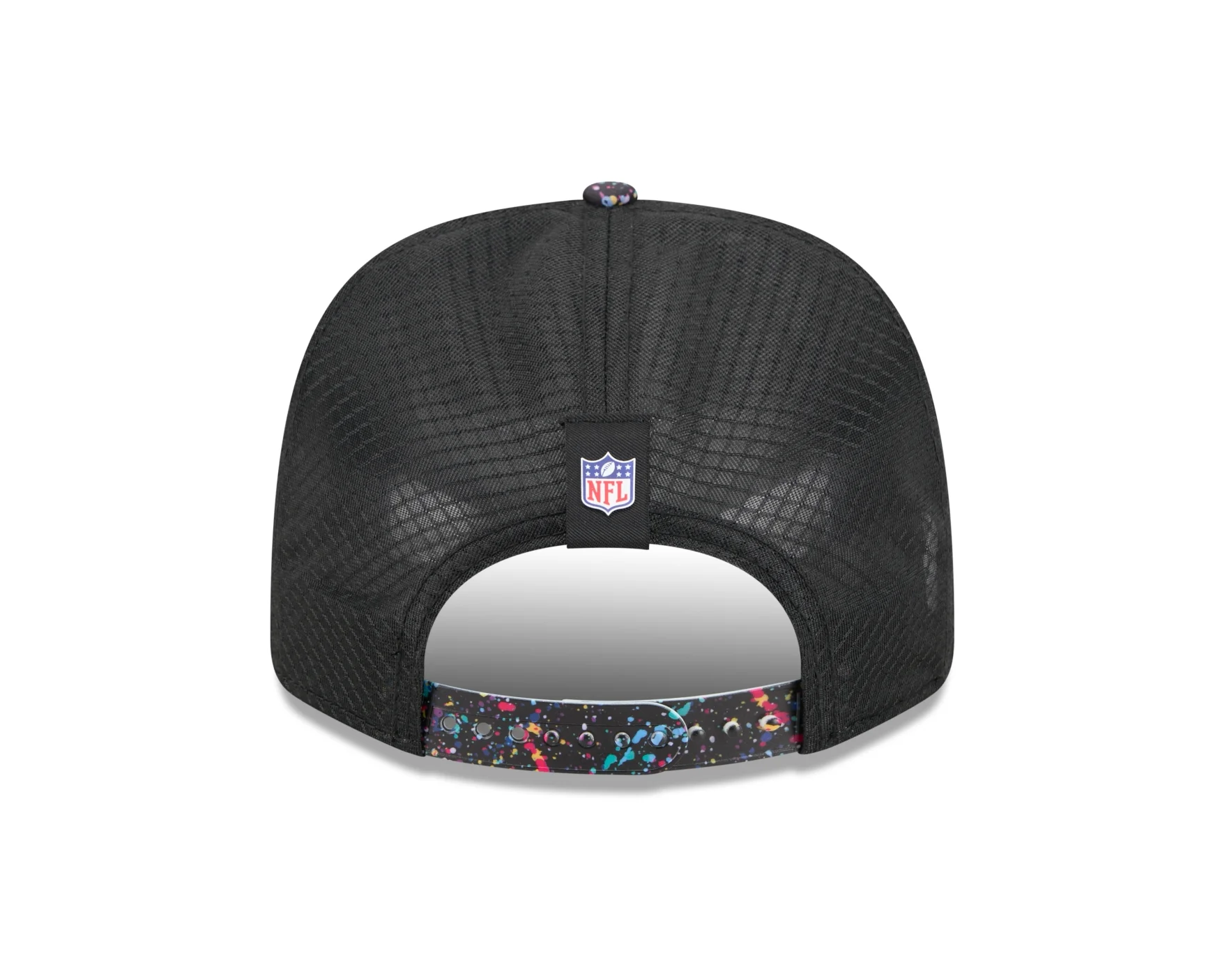 Bone New Era 9SEVENTY Strtch Snap Detroit Lions NFL Preto Preto 4