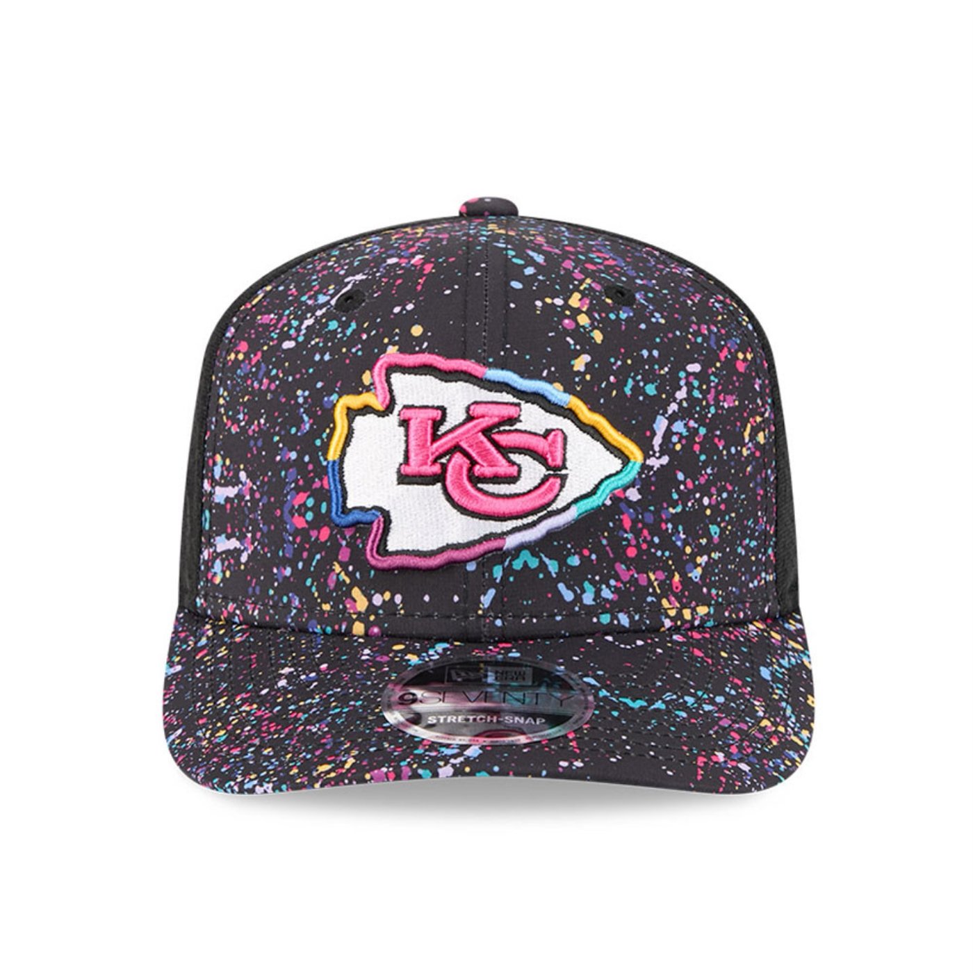 Bone New Era 9SEVENTY Strtch Snap Kansas City Chiefs NFL Preto Preto 2
