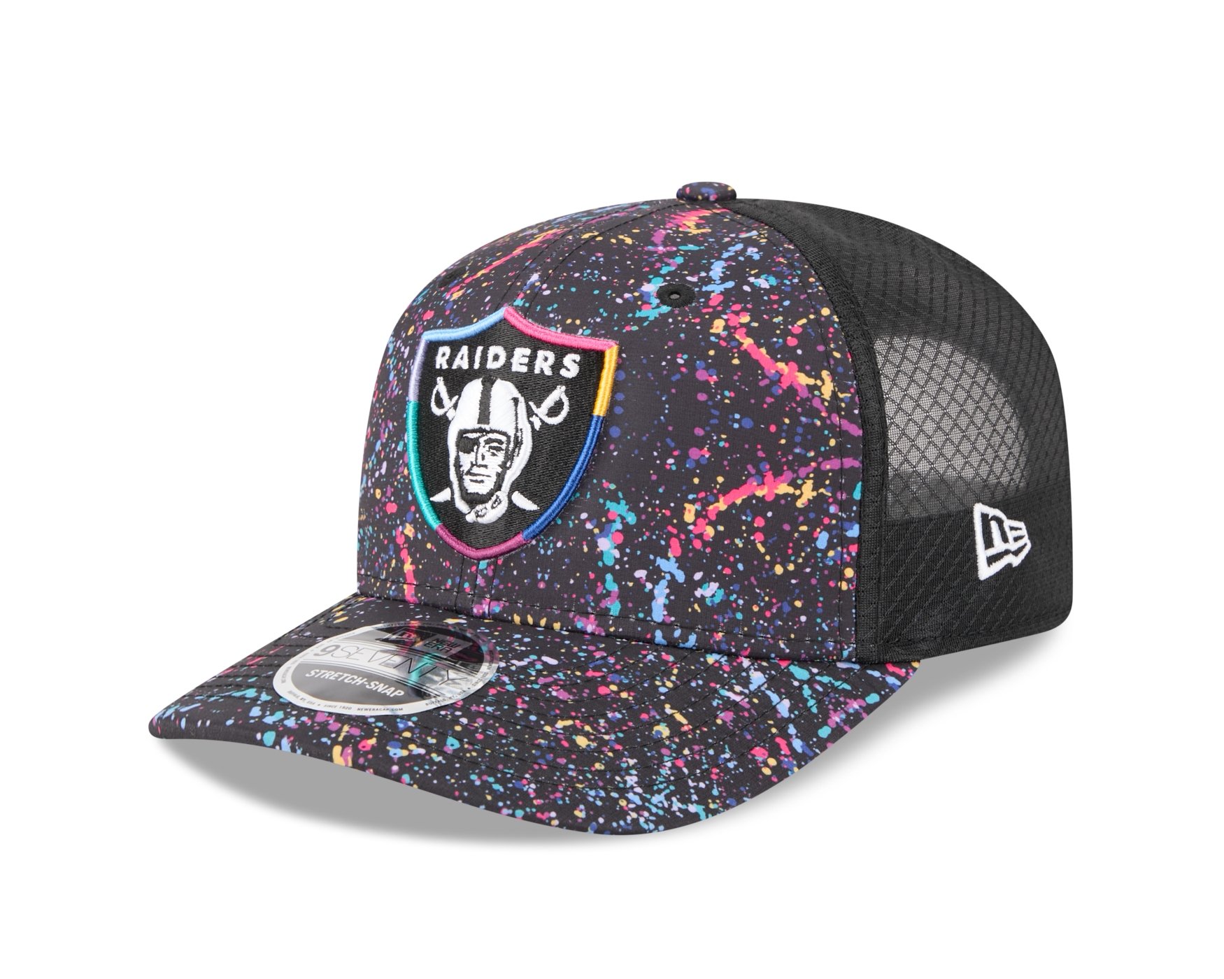 Bone New Era  9SEVENTY Strtch Snap  Las Vegas Raiders NFL Preto Preto 1