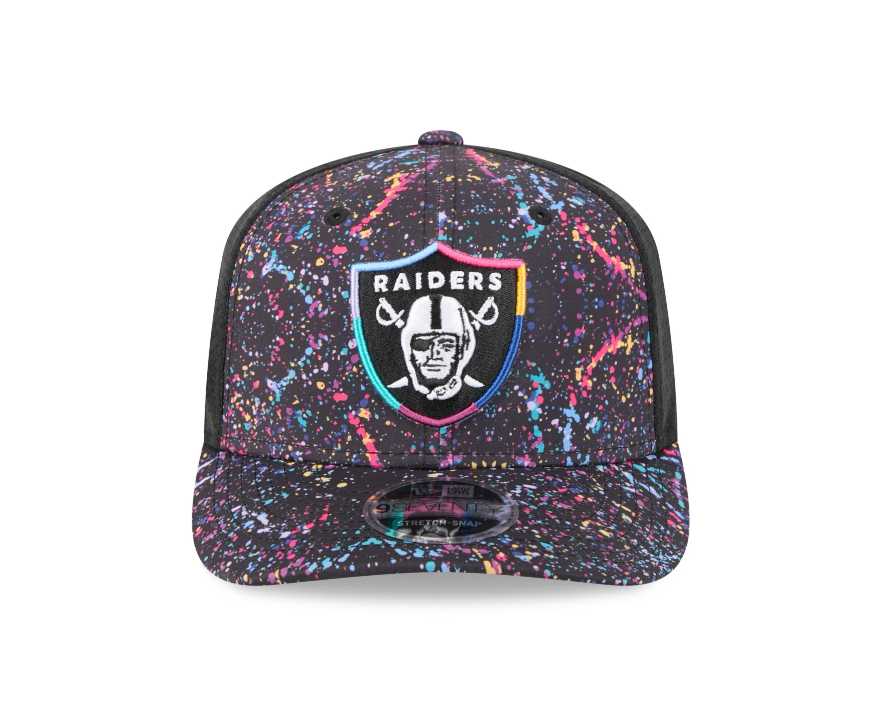 Bone New Era  9SEVENTY Strtch Snap  Las Vegas Raiders NFL Preto Preto 2
