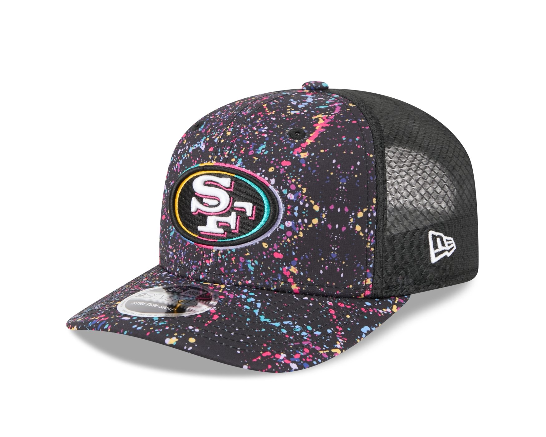 Bone New Era 9SEVENTY Strtch Snap San Francisco 49ers NFL Preto Preto 1