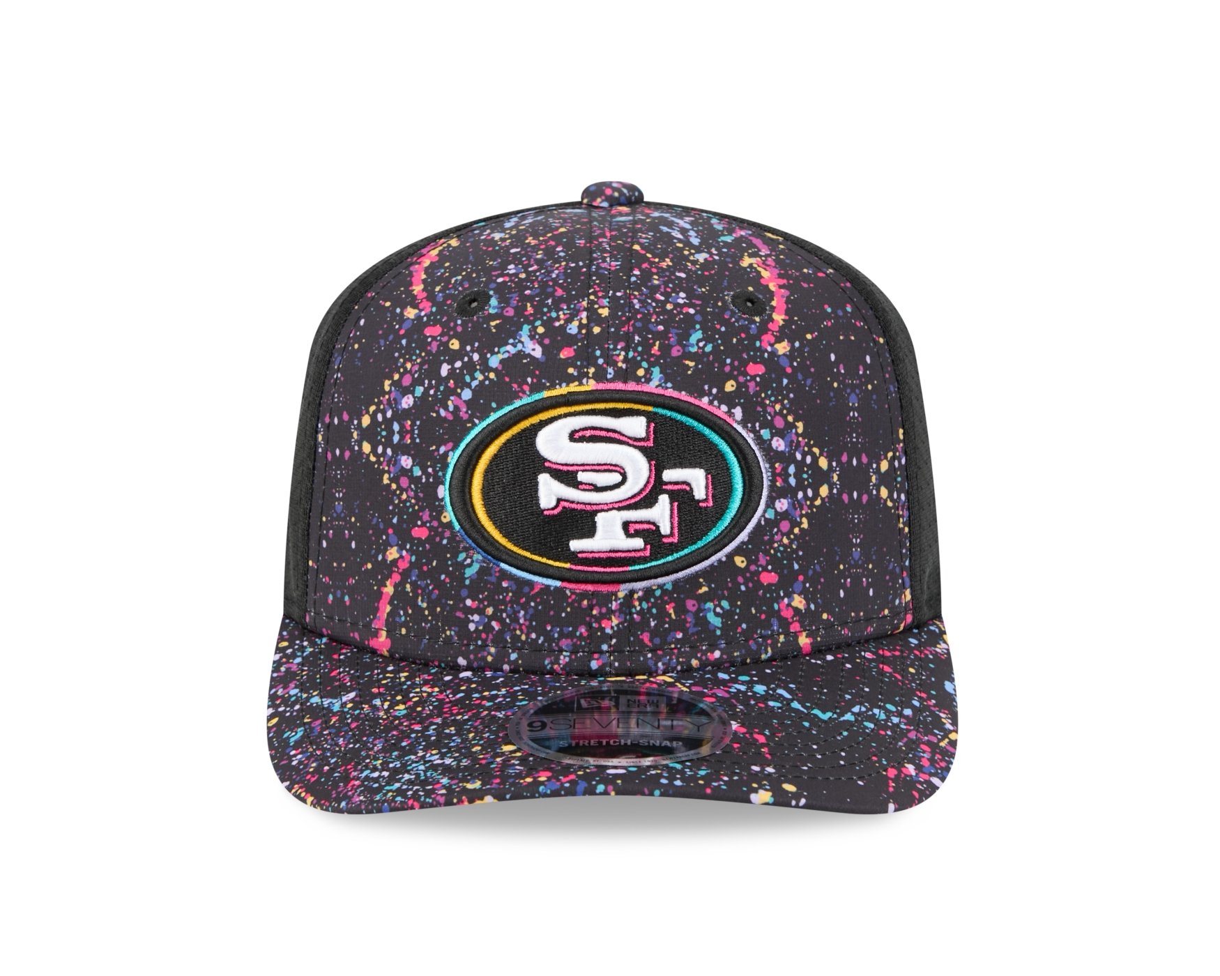 Bone New Era 9SEVENTY Strtch Snap San Francisco 49ers NFL Preto Preto 2