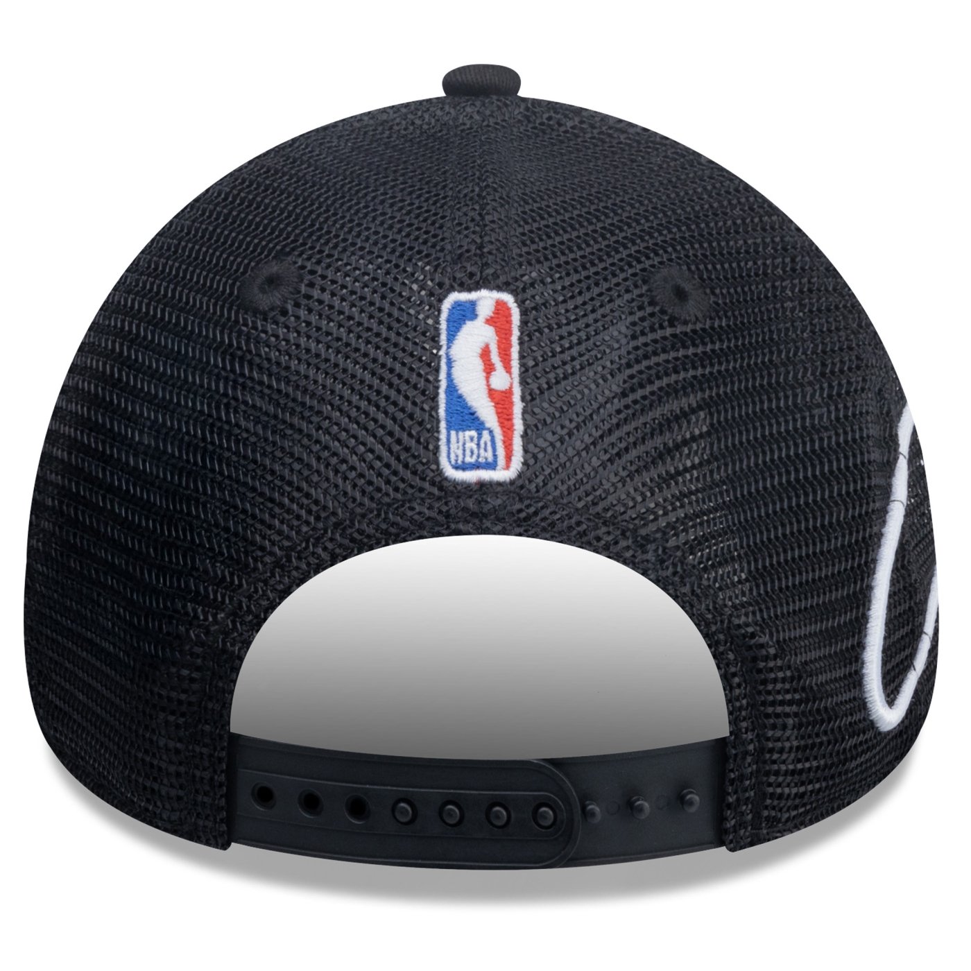 Bone New Era 9FORTY A-Frame Trucker Chicago Bulls NBA Preto Preto 5