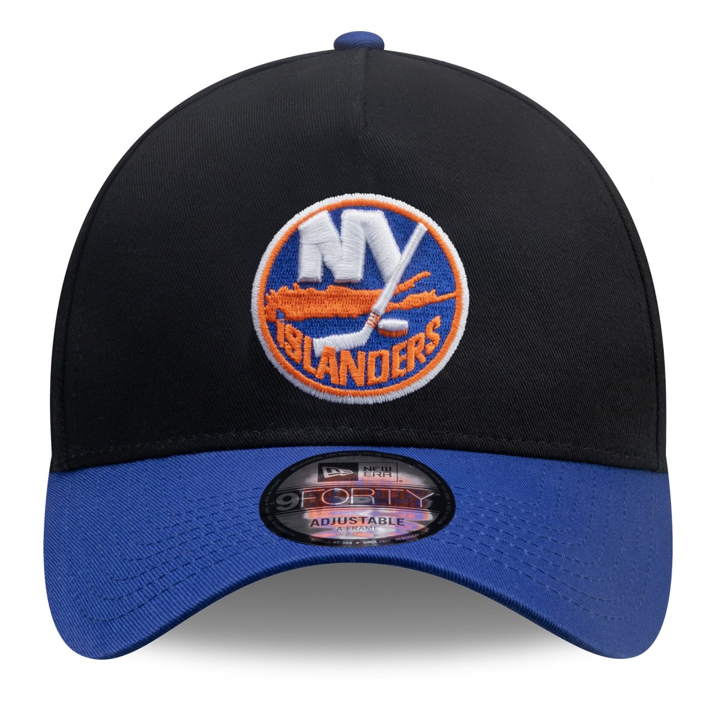 Bone New Era 9FORTY A-Frame Nhl NHL Preto Preto/Azul 2