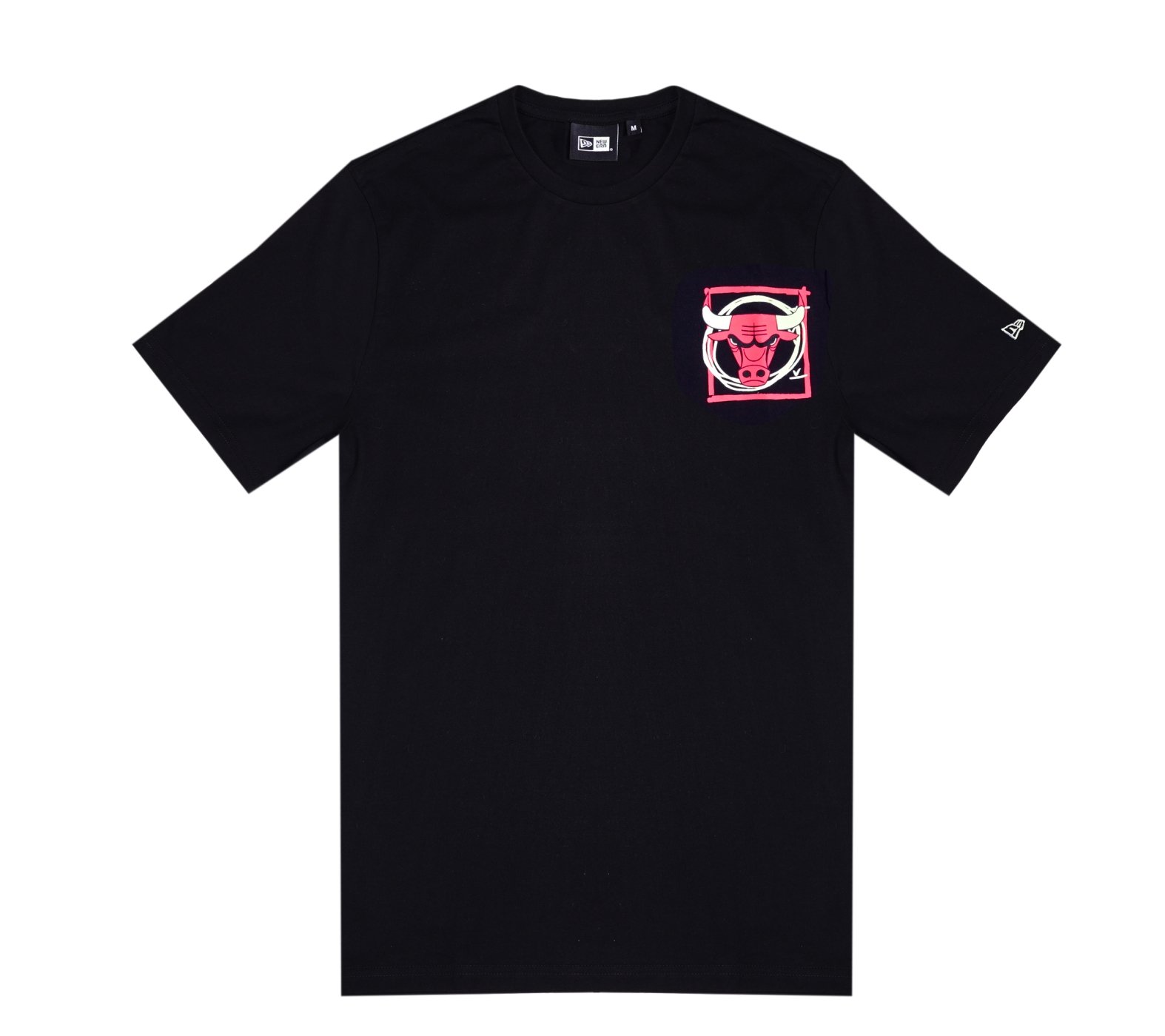 Camiseta New Era Regular Chicago Bulls NBA Preto Preto 2