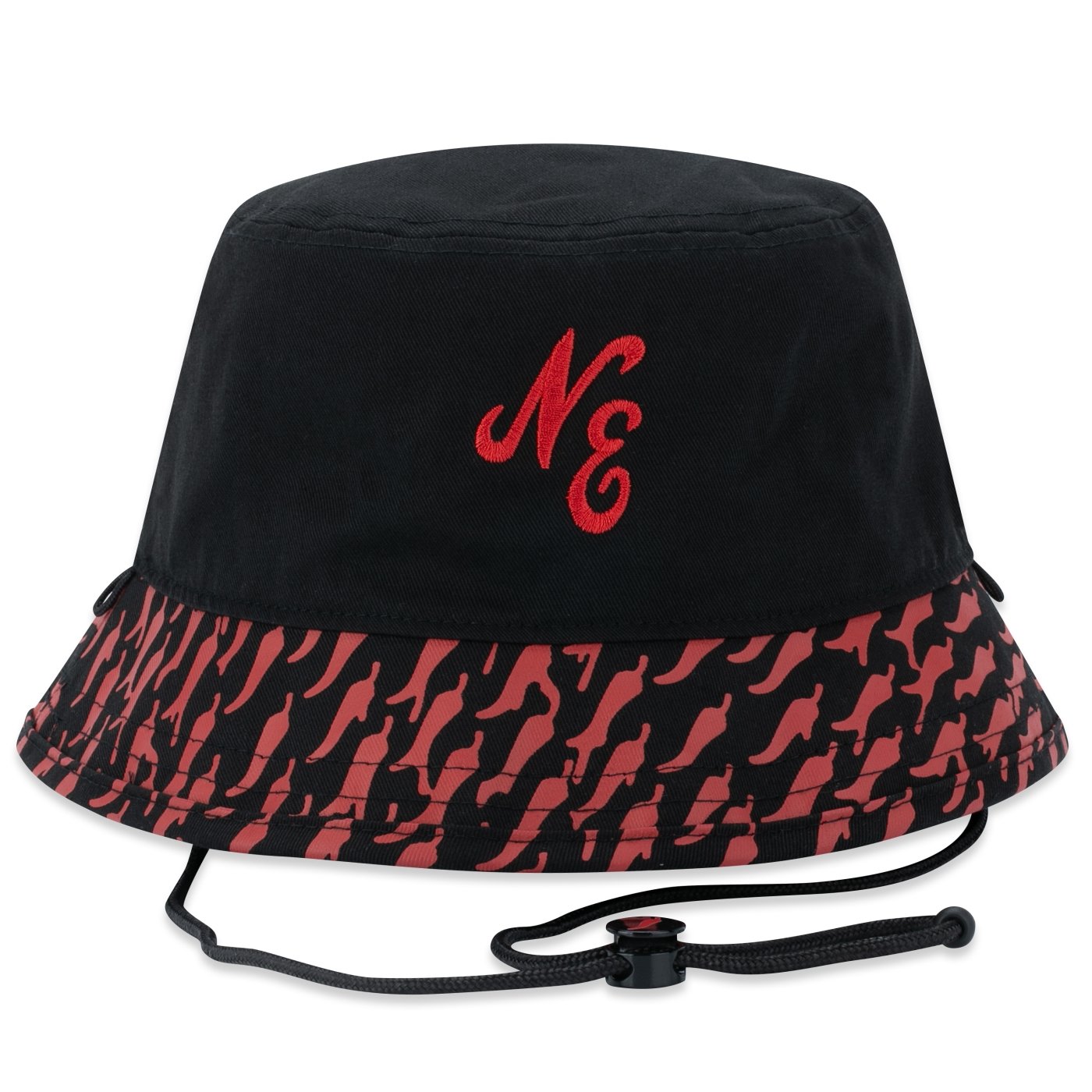 Chapeu New Era Bucket Dupla Face X Chilli Beans Preto Preto 2